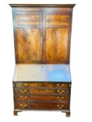 Georgian mahogany bureau bookcase