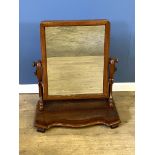 Mahogany toilet mirror