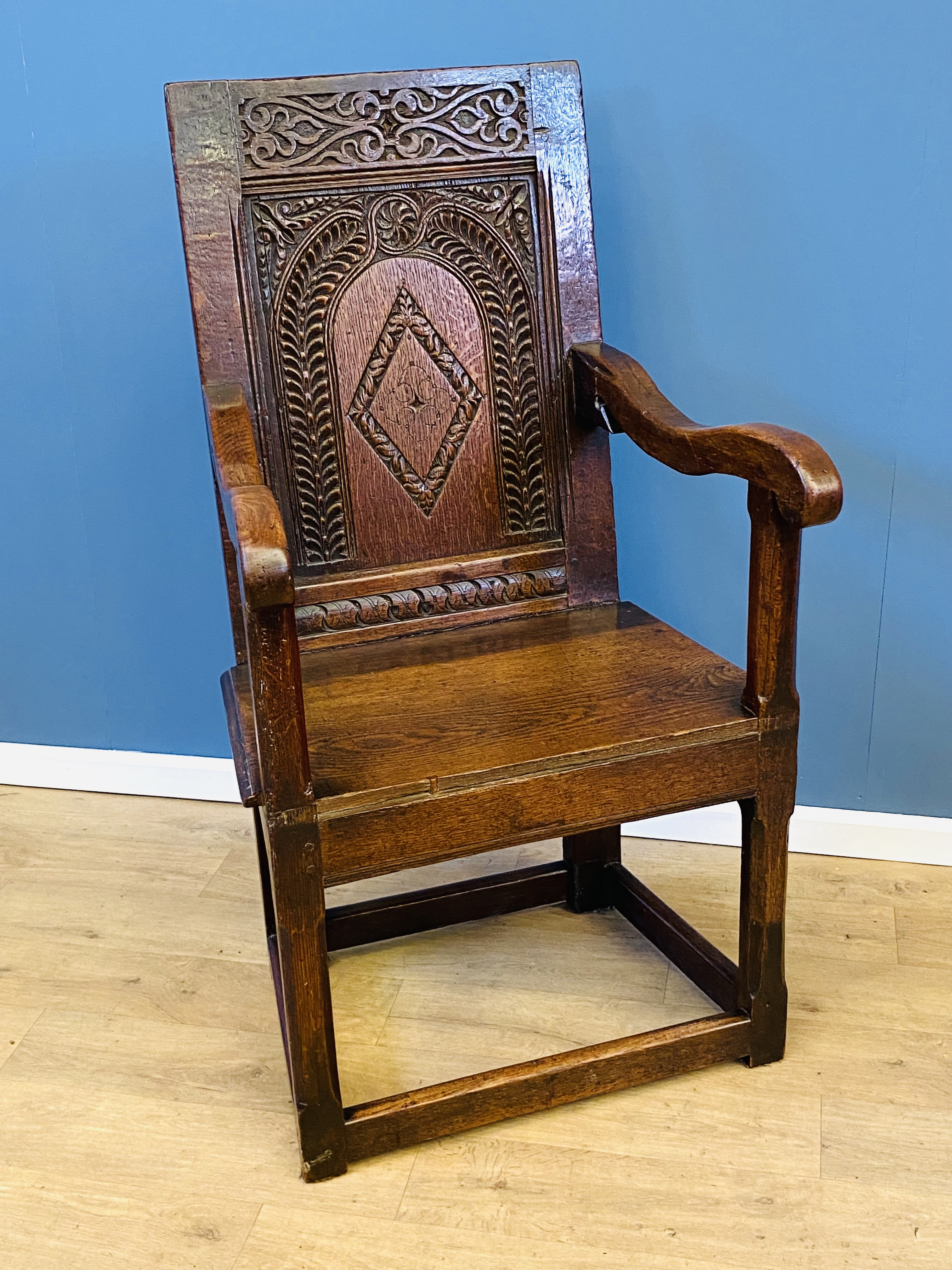 Oak and elm armchair