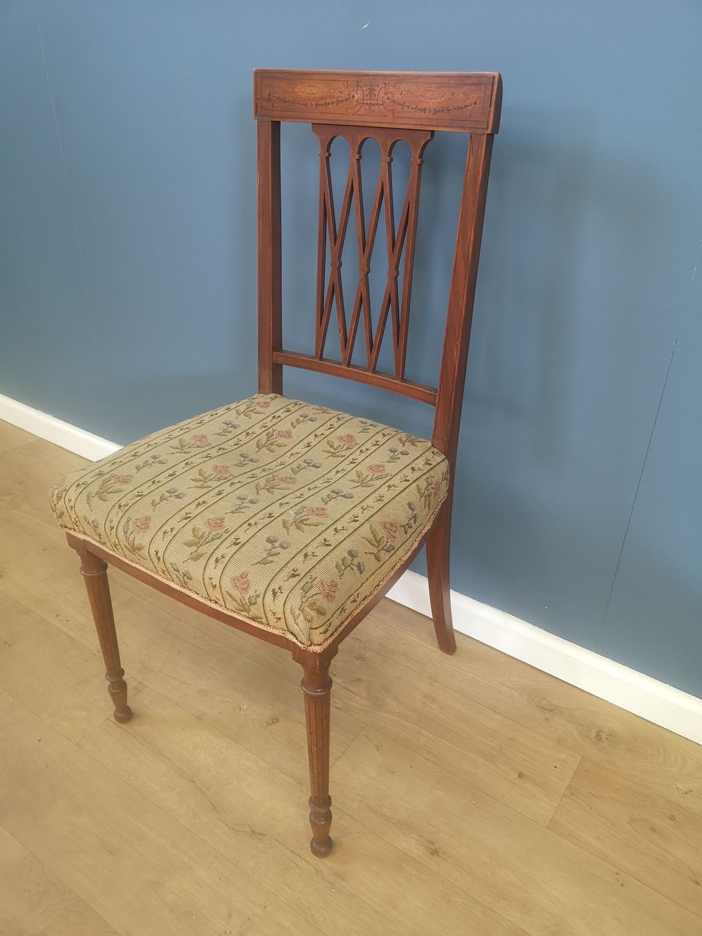 Three Edwardian side chairs - Image 3 of 5