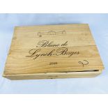 A case of six 75cl bottles of Blanc de Lynch-Bages 2010