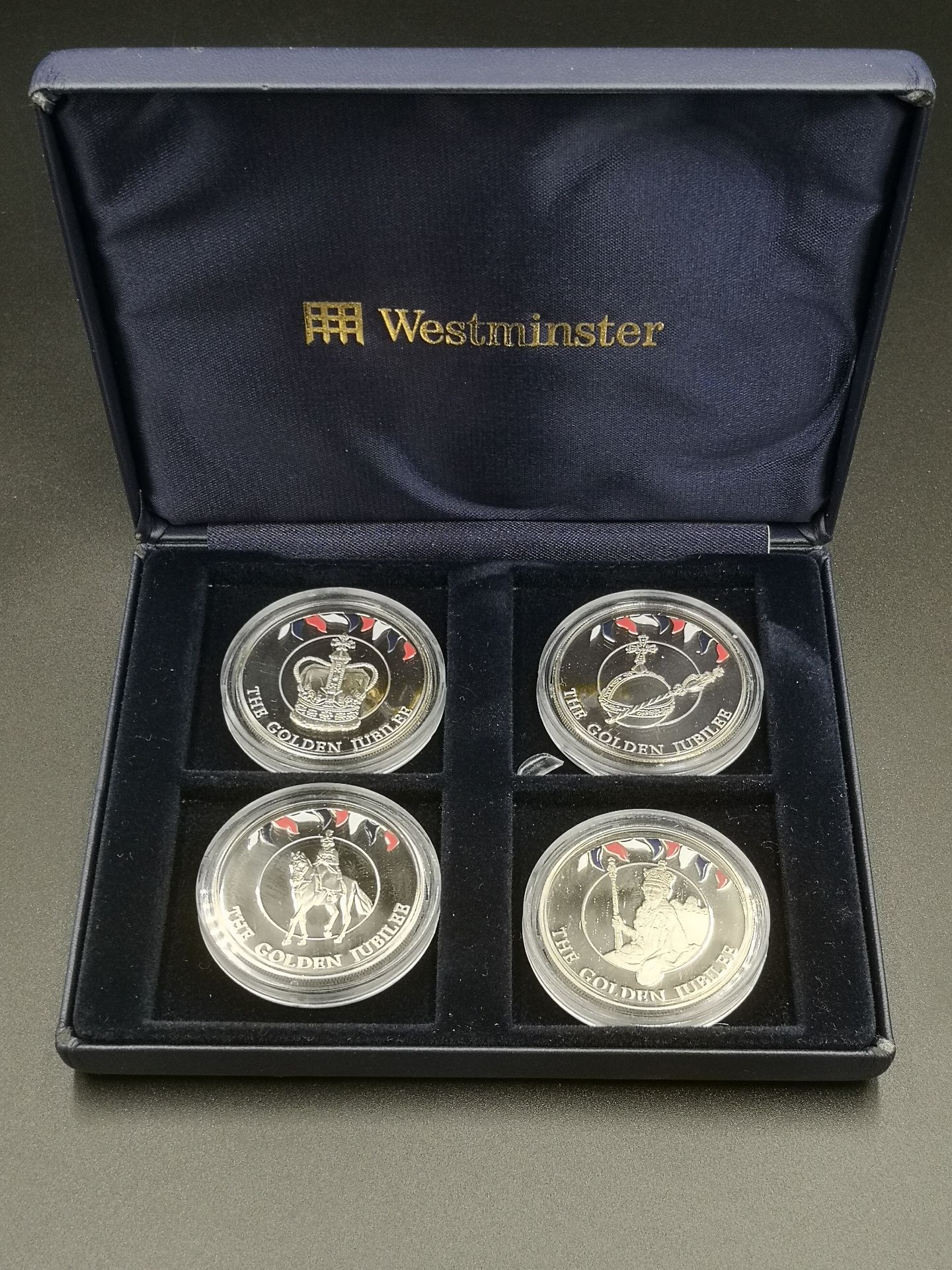 Westminster Diamond Wedding silver proof pair and other coins - Image 3 of 4