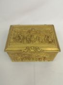 Gilt metal casket