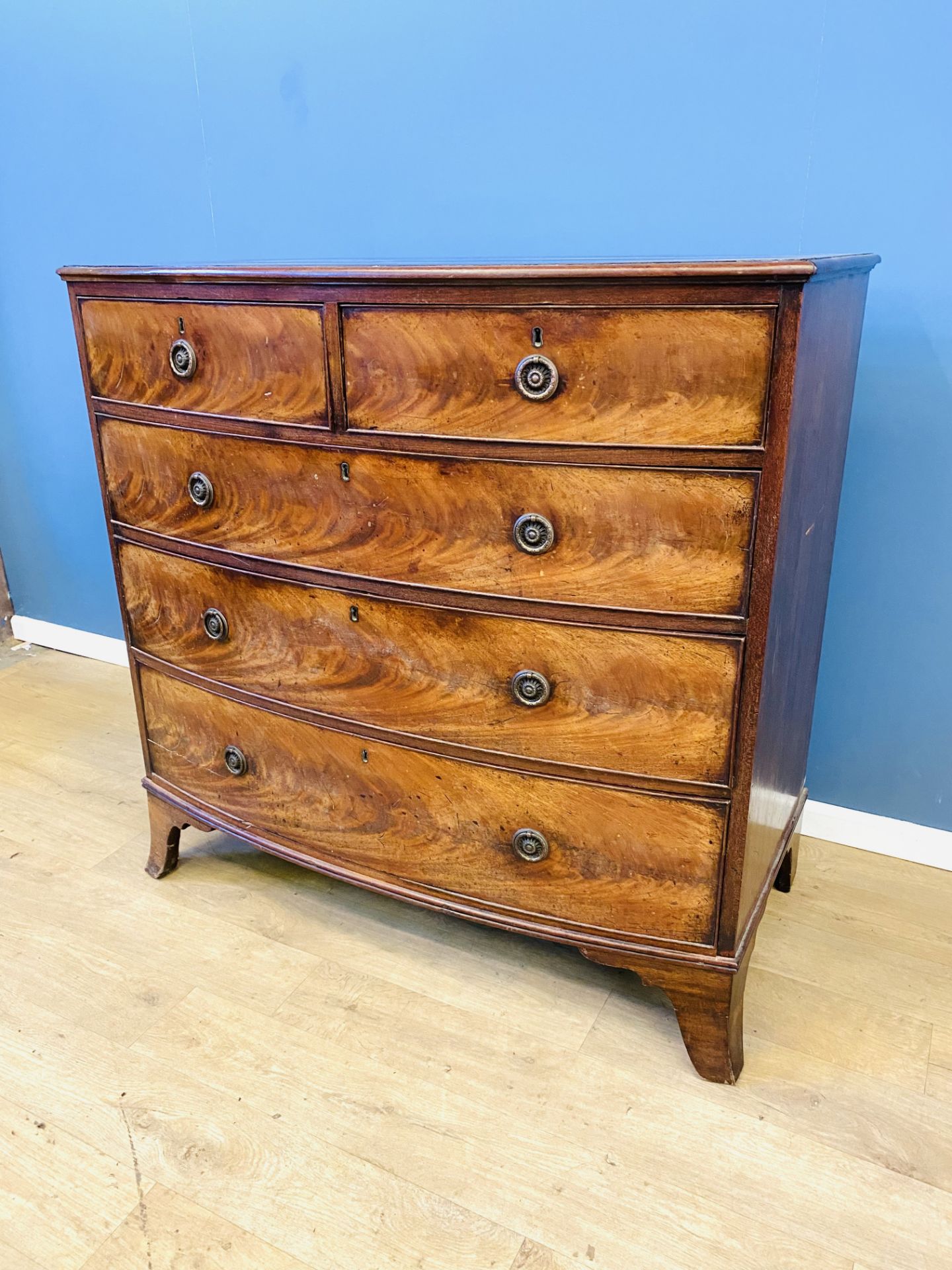 19th century mahogany chest of drawers - Image 2 of 5