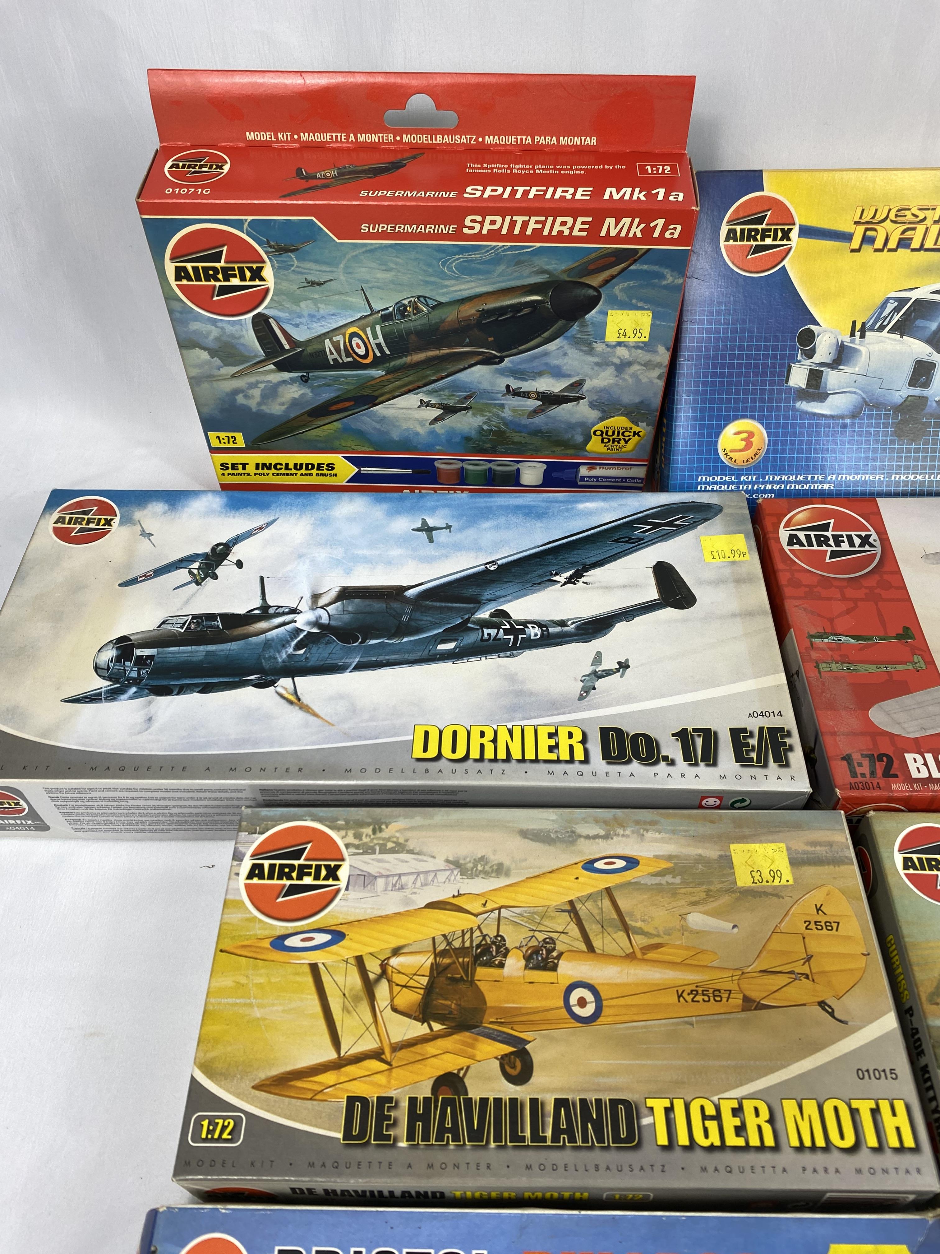 Eleven Airfix model aeroplane kits - Image 2 of 5