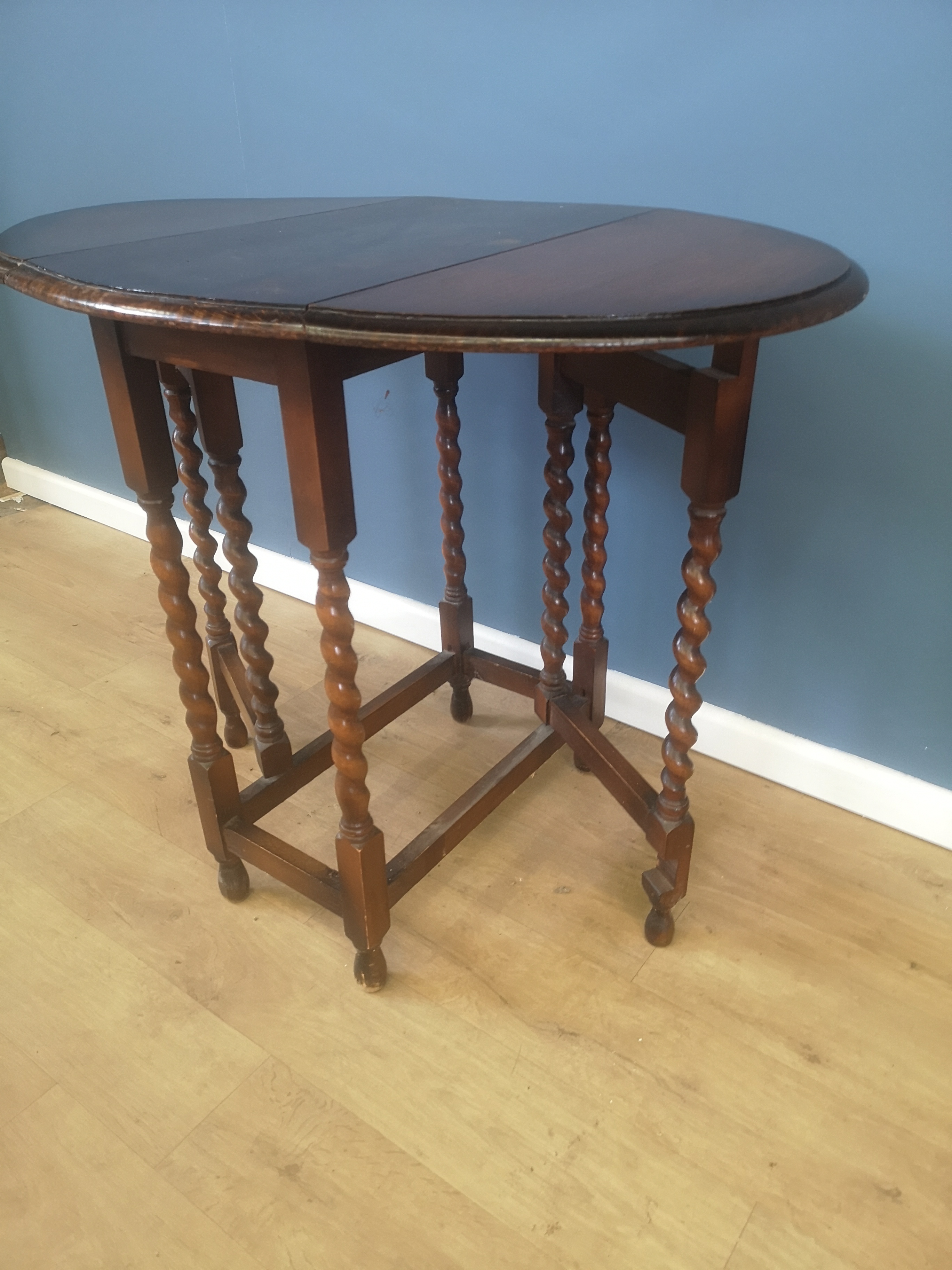 Mahogany dropside table - Image 3 of 5