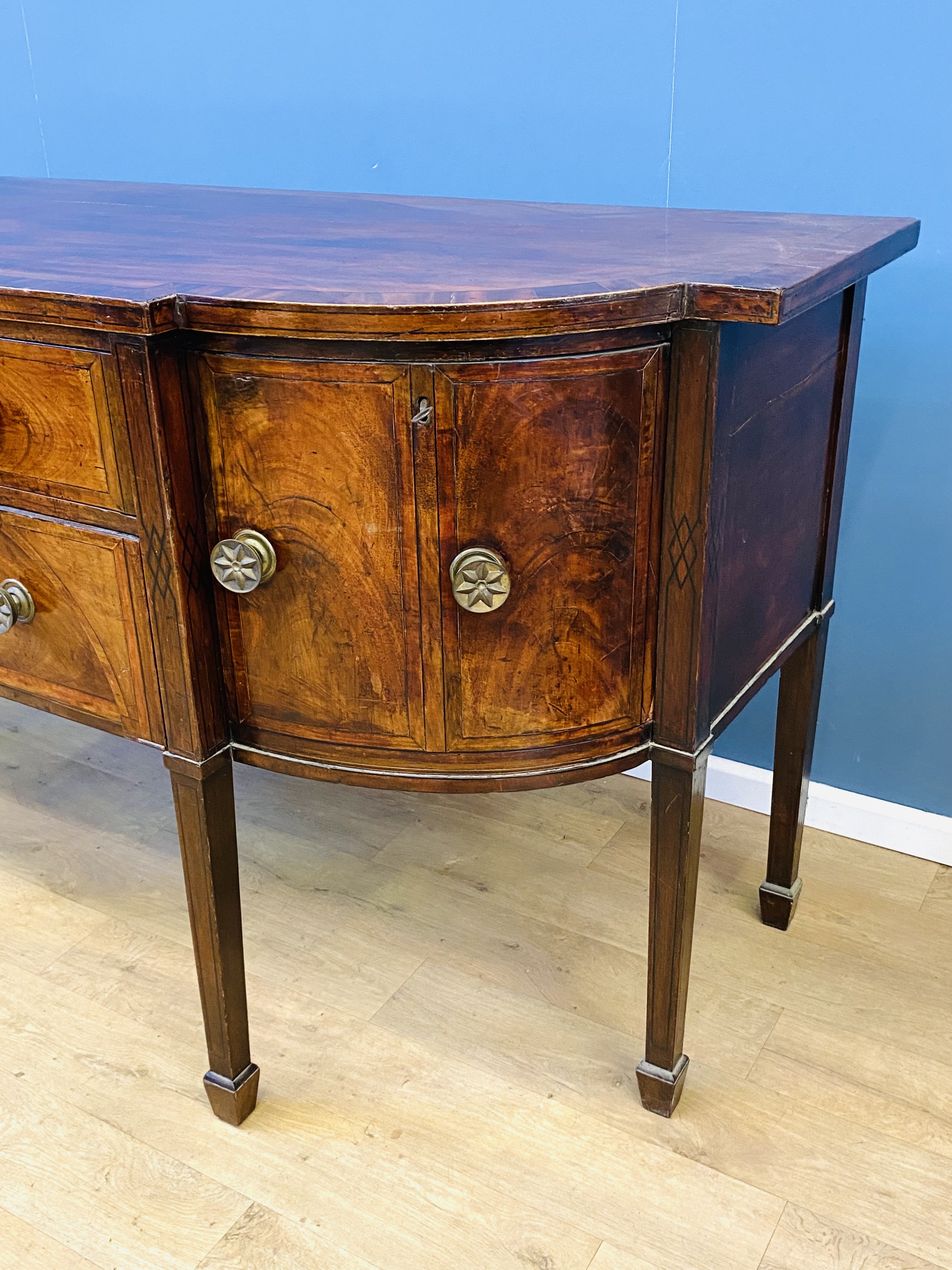 19th century bow fronted sideboard - Image 3 of 7