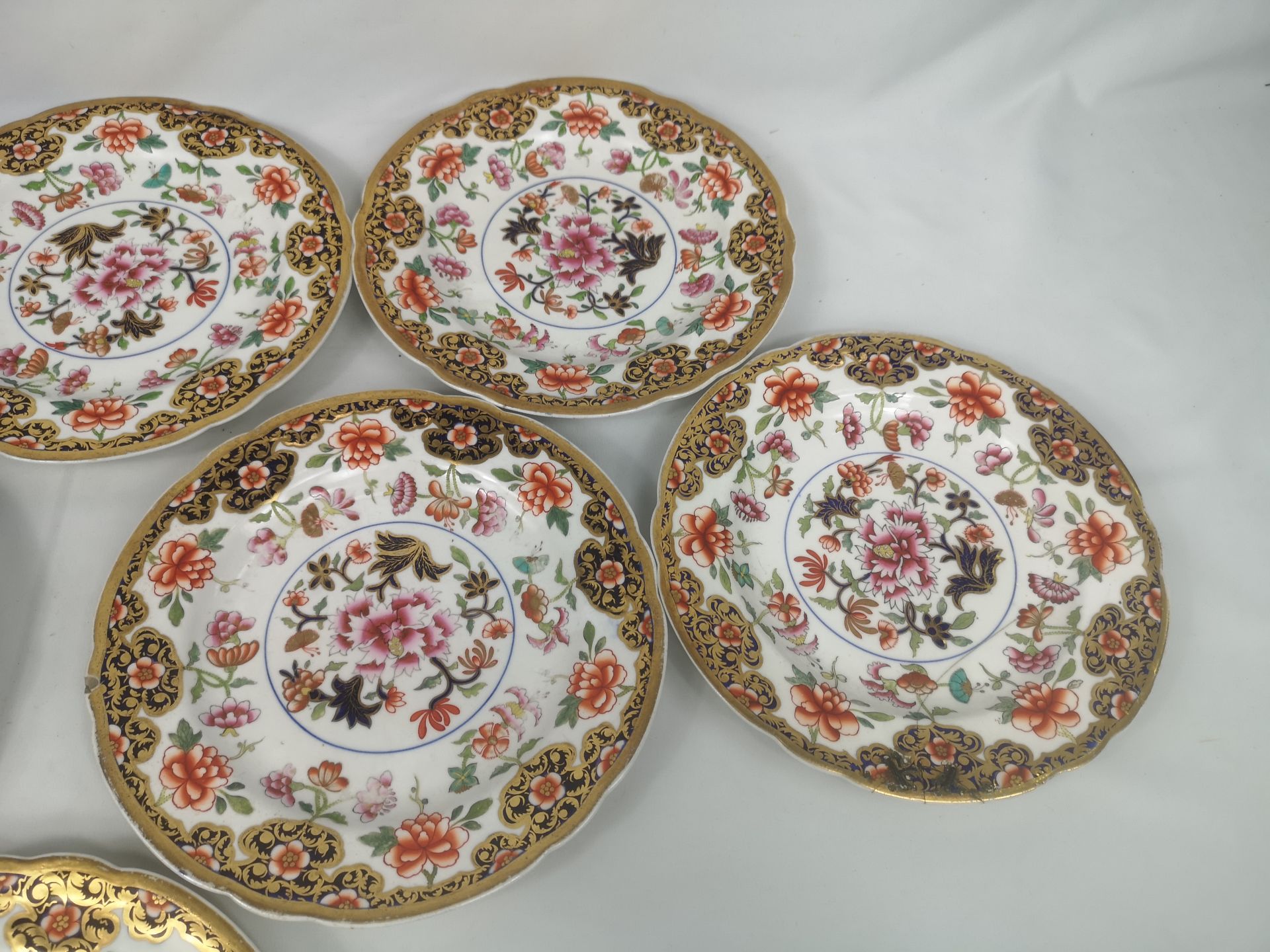 Eight 19th century Spode plates - Image 3 of 4