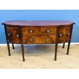 19th century bow fronted sideboard