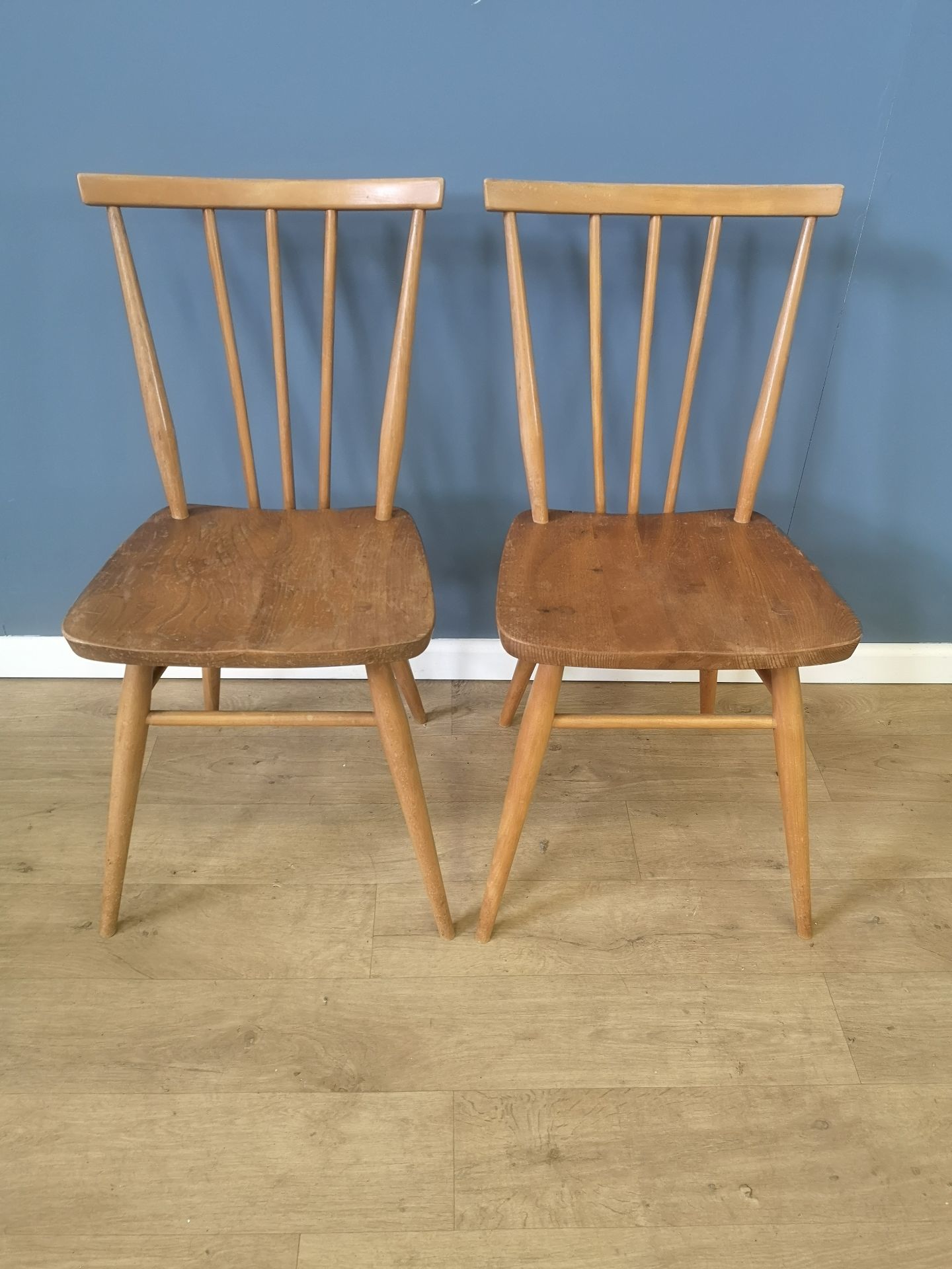 Two Ercol kitchen chairs