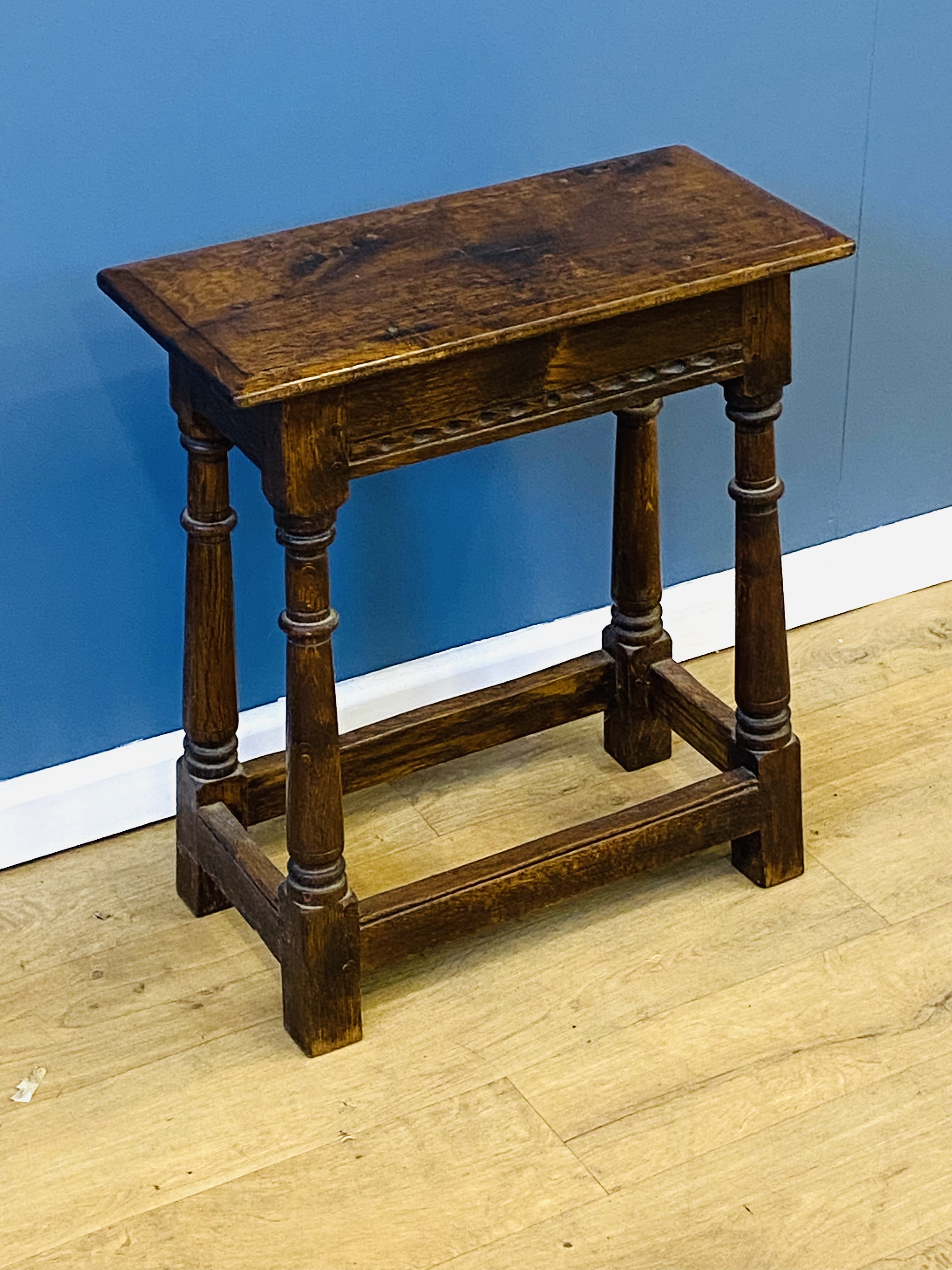 Oak joint stool - Image 2 of 4