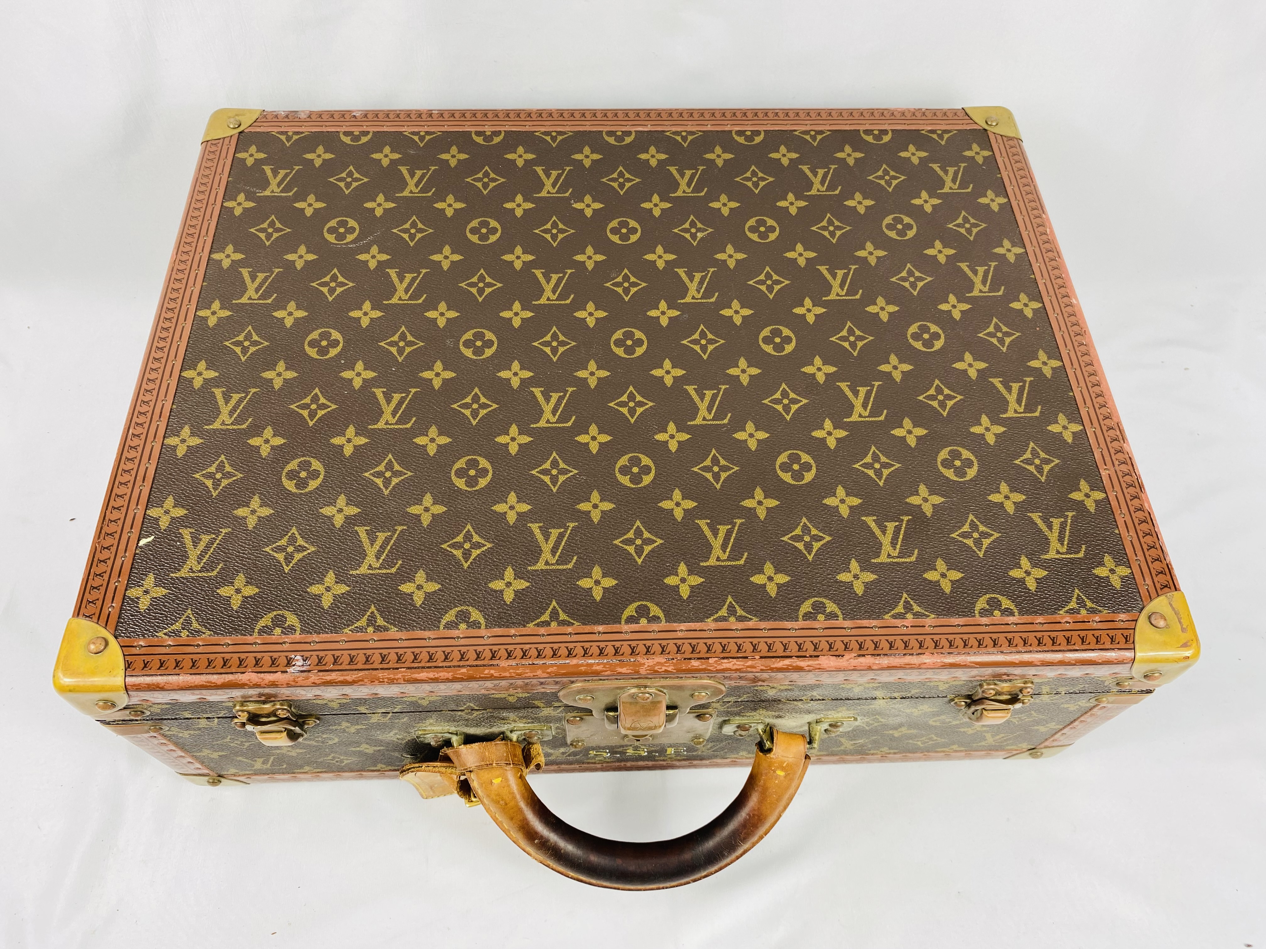 Louis Vuitton suitcase with protective cover - Image 2 of 10