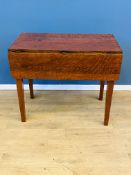 Mahogany drop side table