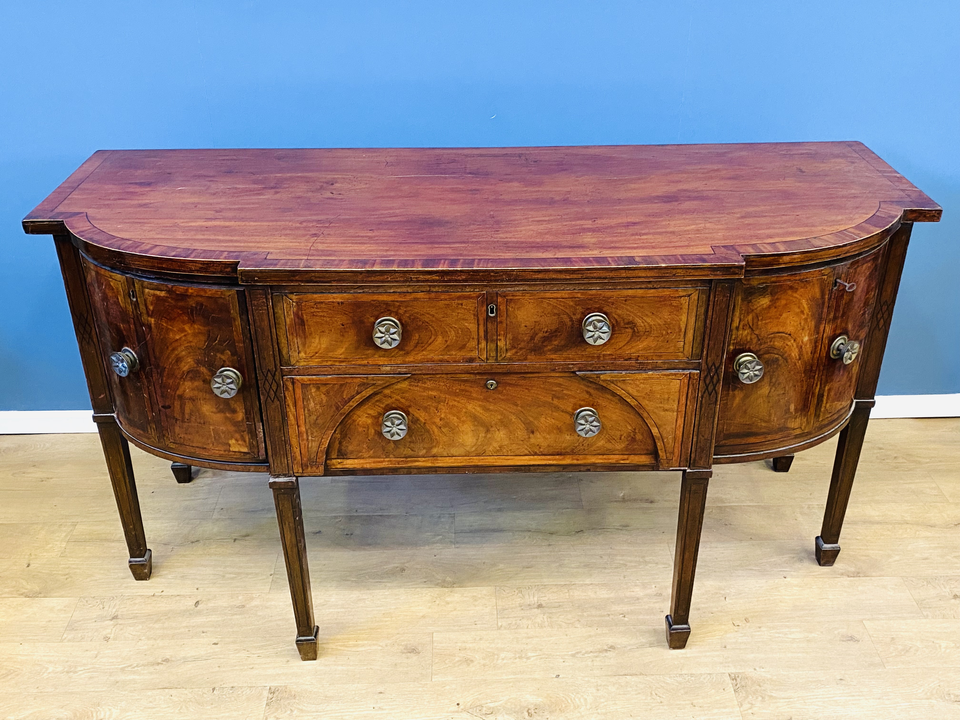 19th century bow fronted sideboard - Image 2 of 7