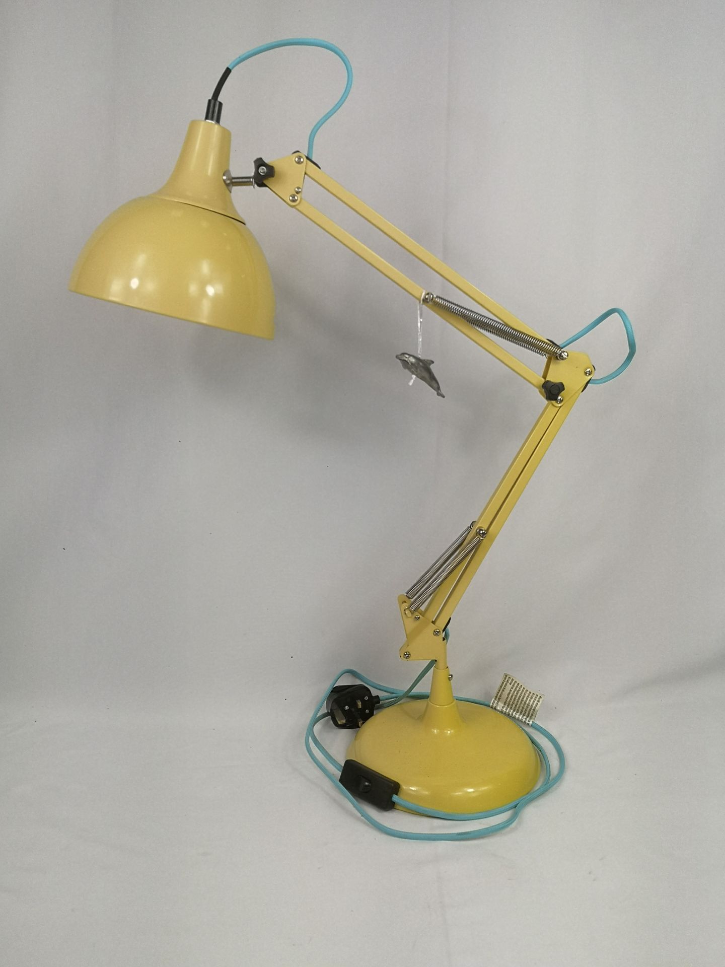 Adjustable anglepoise style desk lamp, - Image 5 of 5