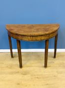 Mahogany demi-lune table