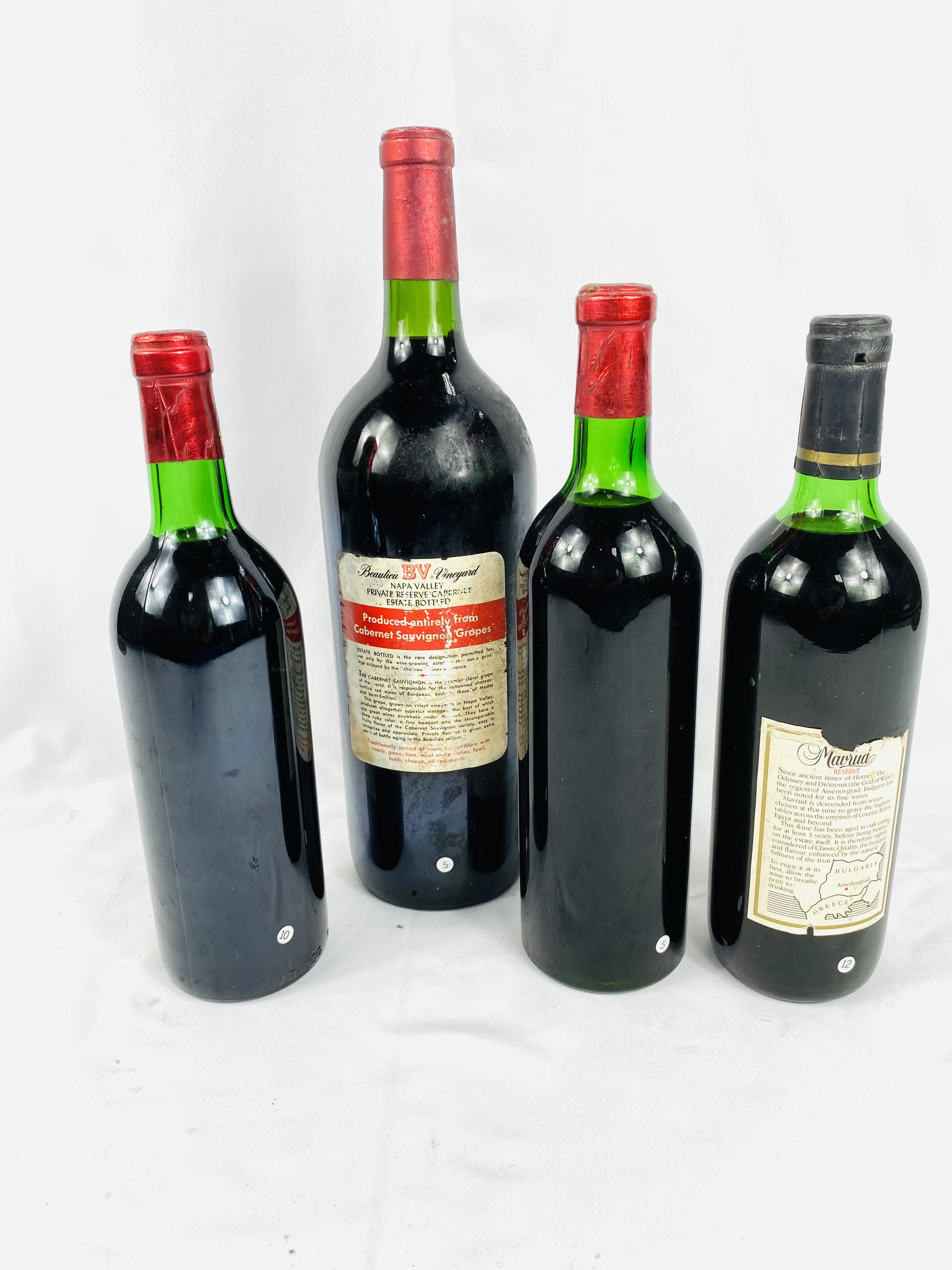 Magnum of Georges de Latour Cabernet Sauvignon together with three bottles of wine - Image 3 of 3