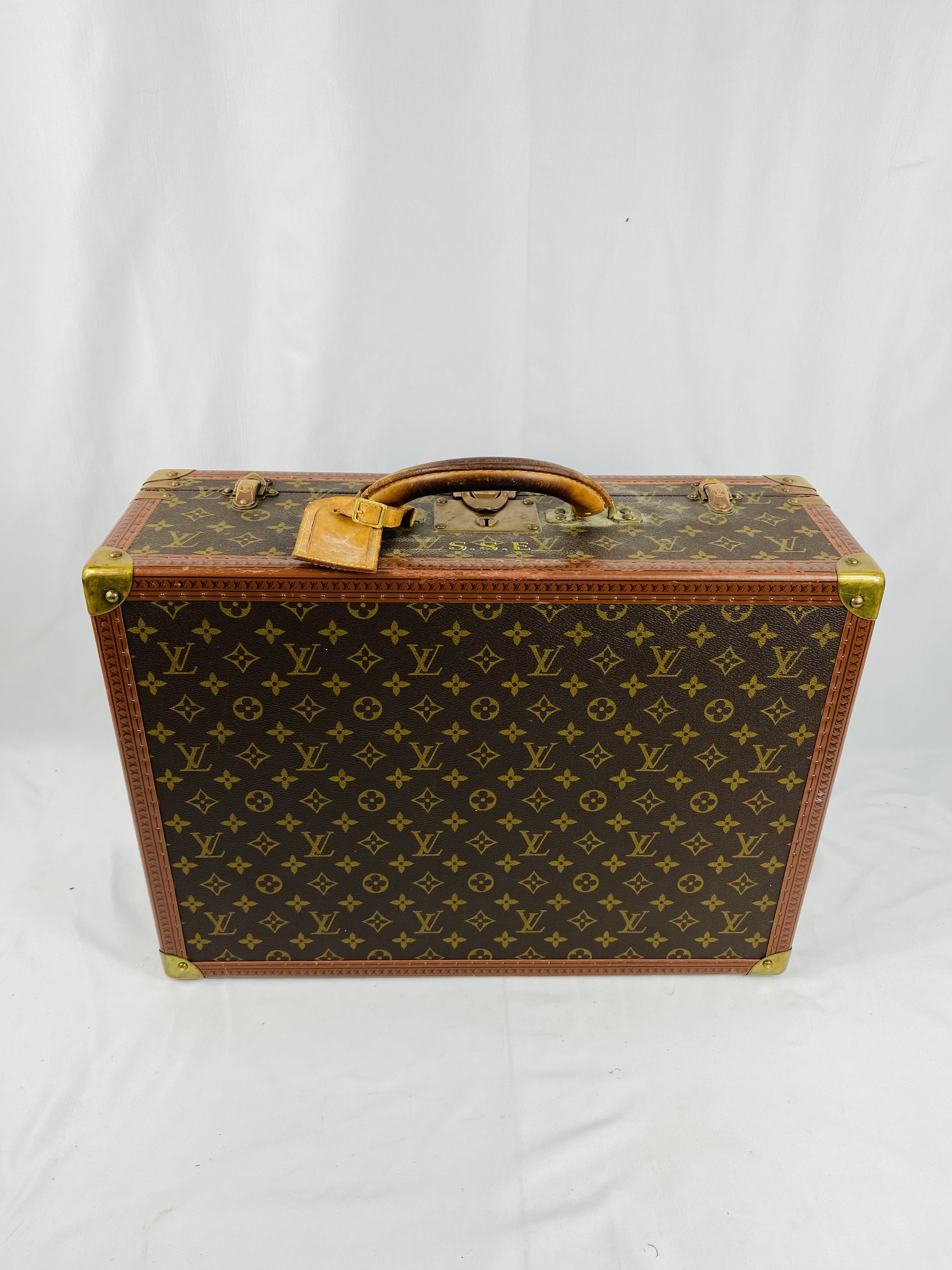 Louis Vuitton suitcase with protective cover - Image 7 of 10