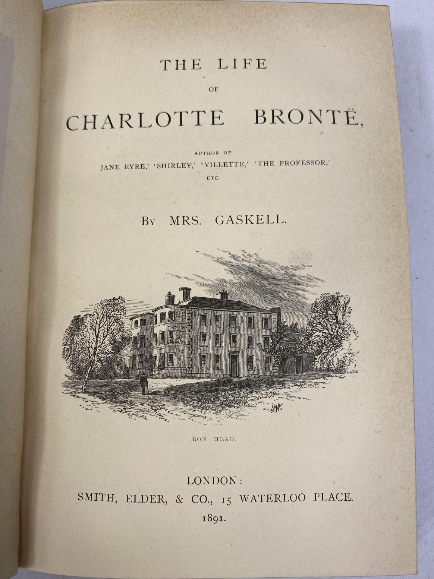 The Life and Works of Charlotte Bronte published and illustrated in seven half bound volumes - Image 5 of 9