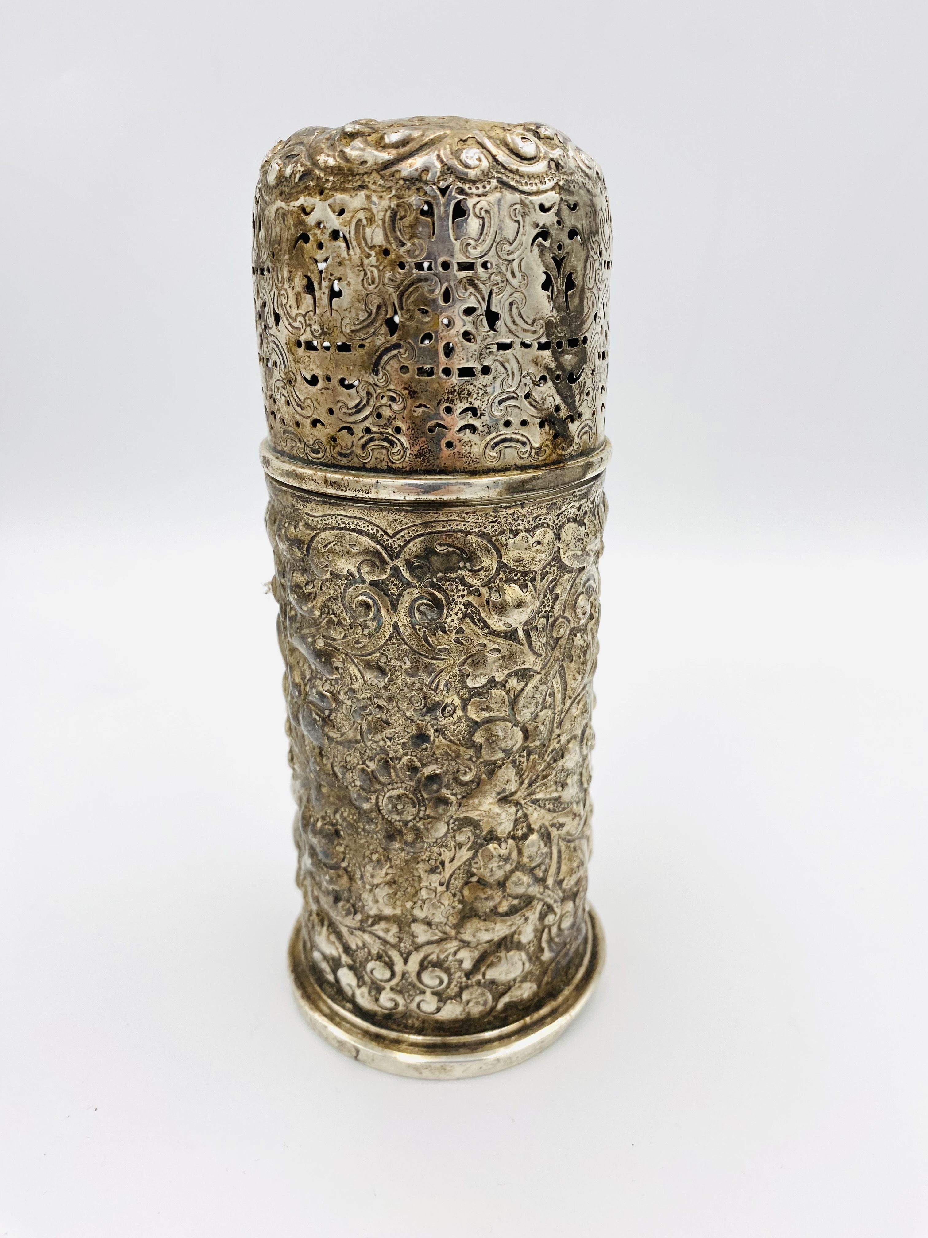 Silver sugar caster