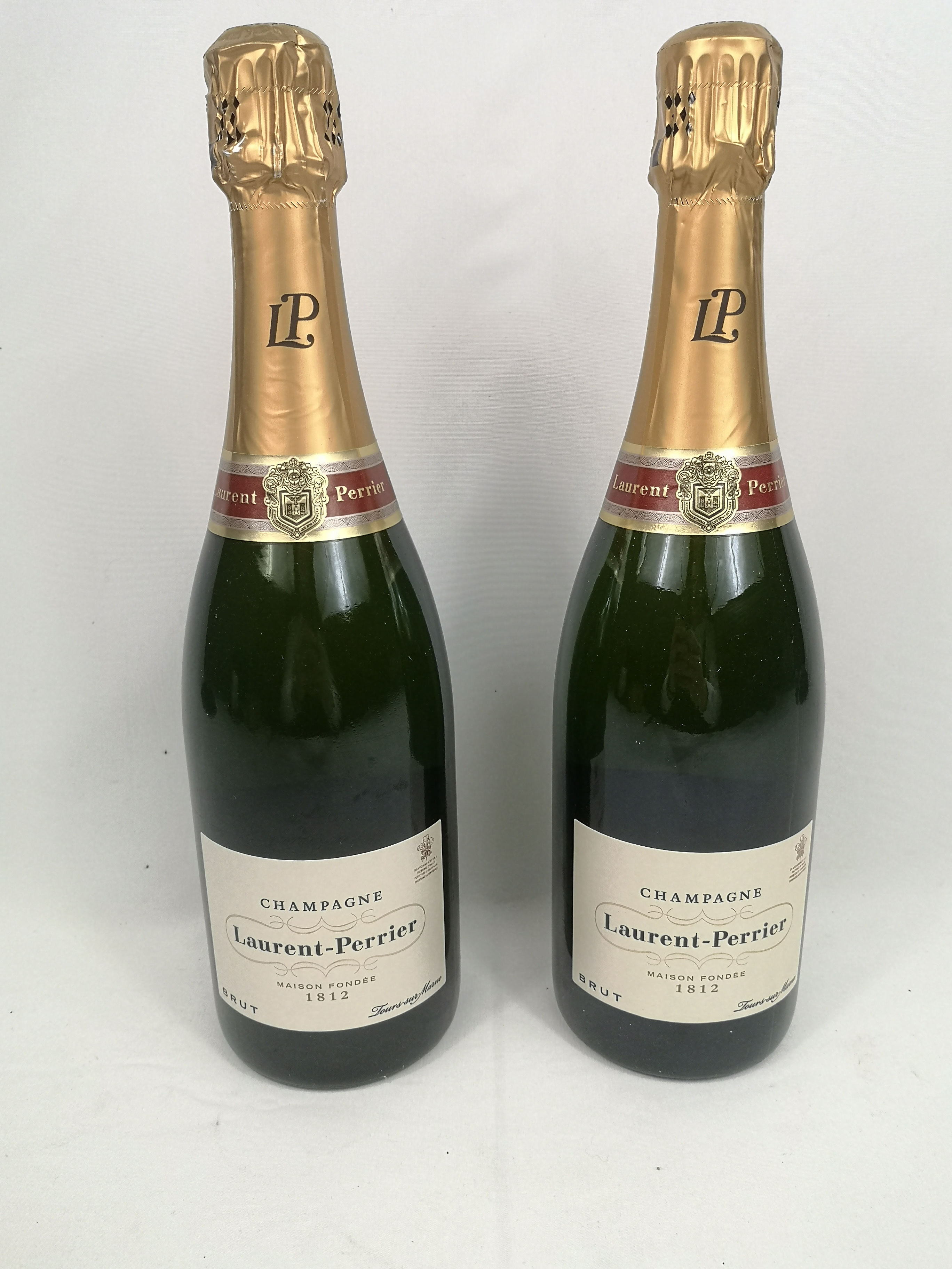 Two 75cl bottles of Laurent Perrier champagne in box. - Image 3 of 6