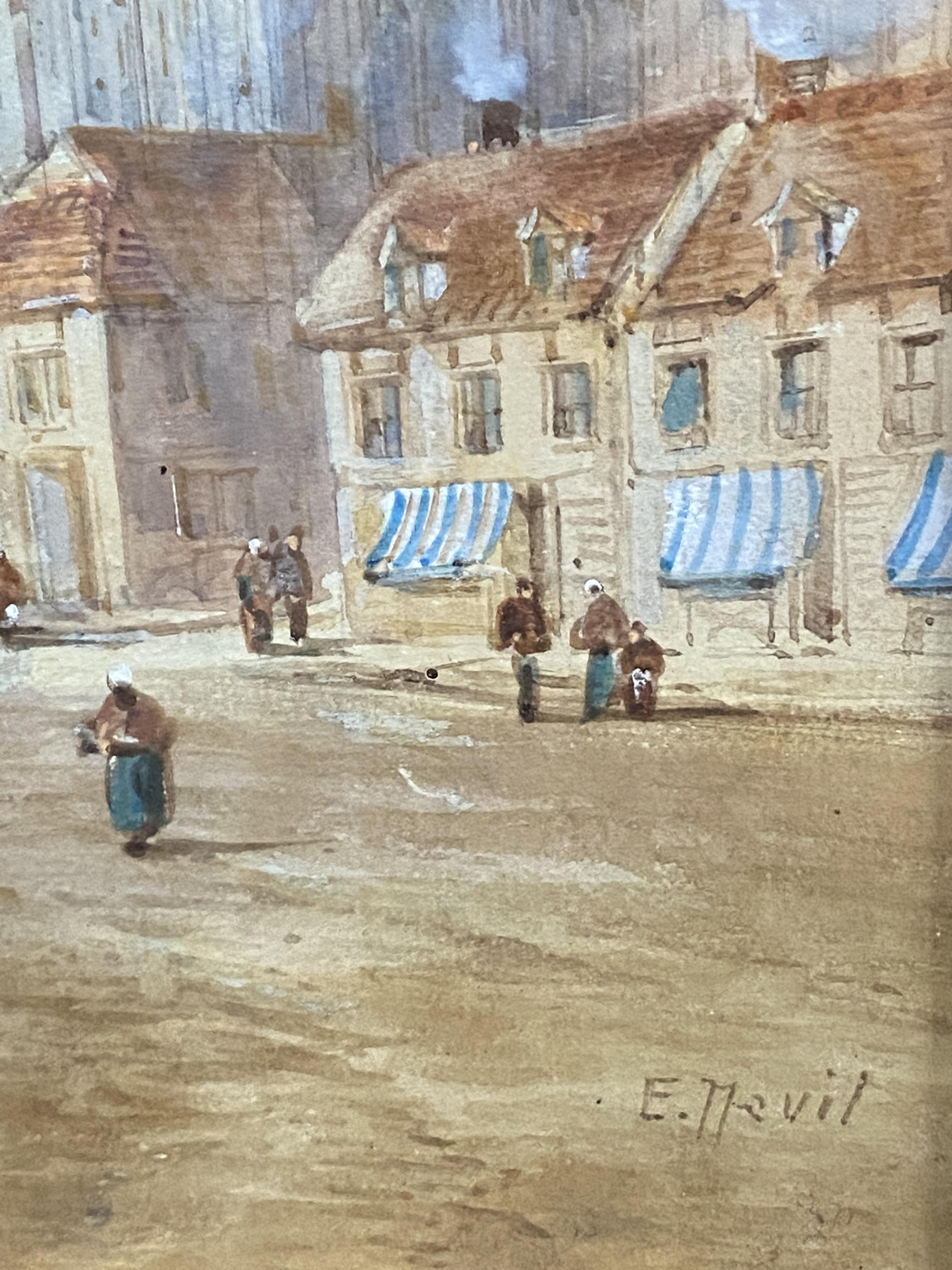 Two framed and glazed watercolours signed E. Neville - Image 4 of 6