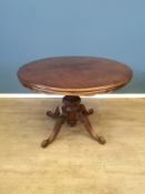 Circular pedestal table