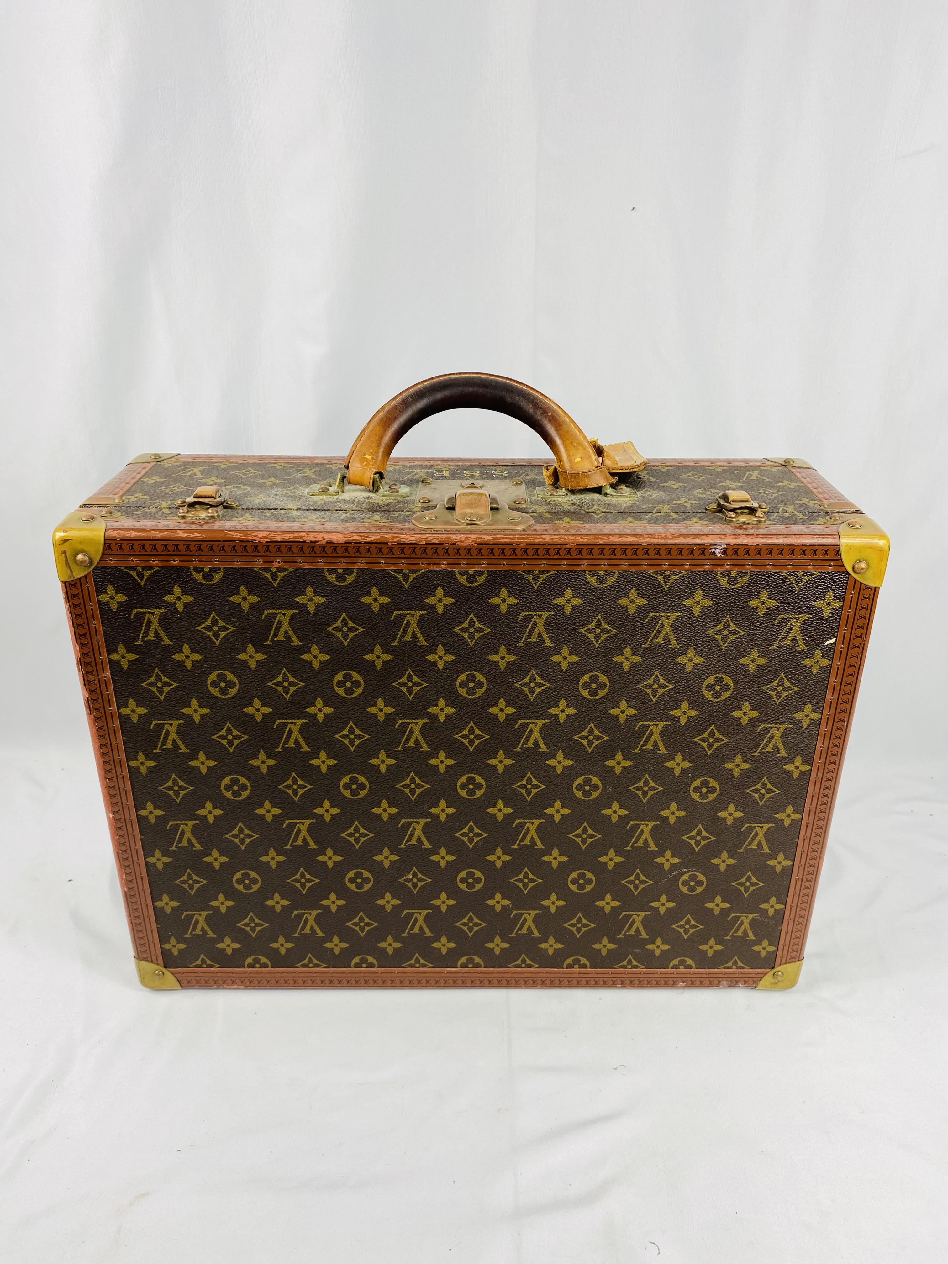 Louis Vuitton suitcase with protective cover - Image 8 of 10