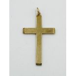 9ct gold cross pendant