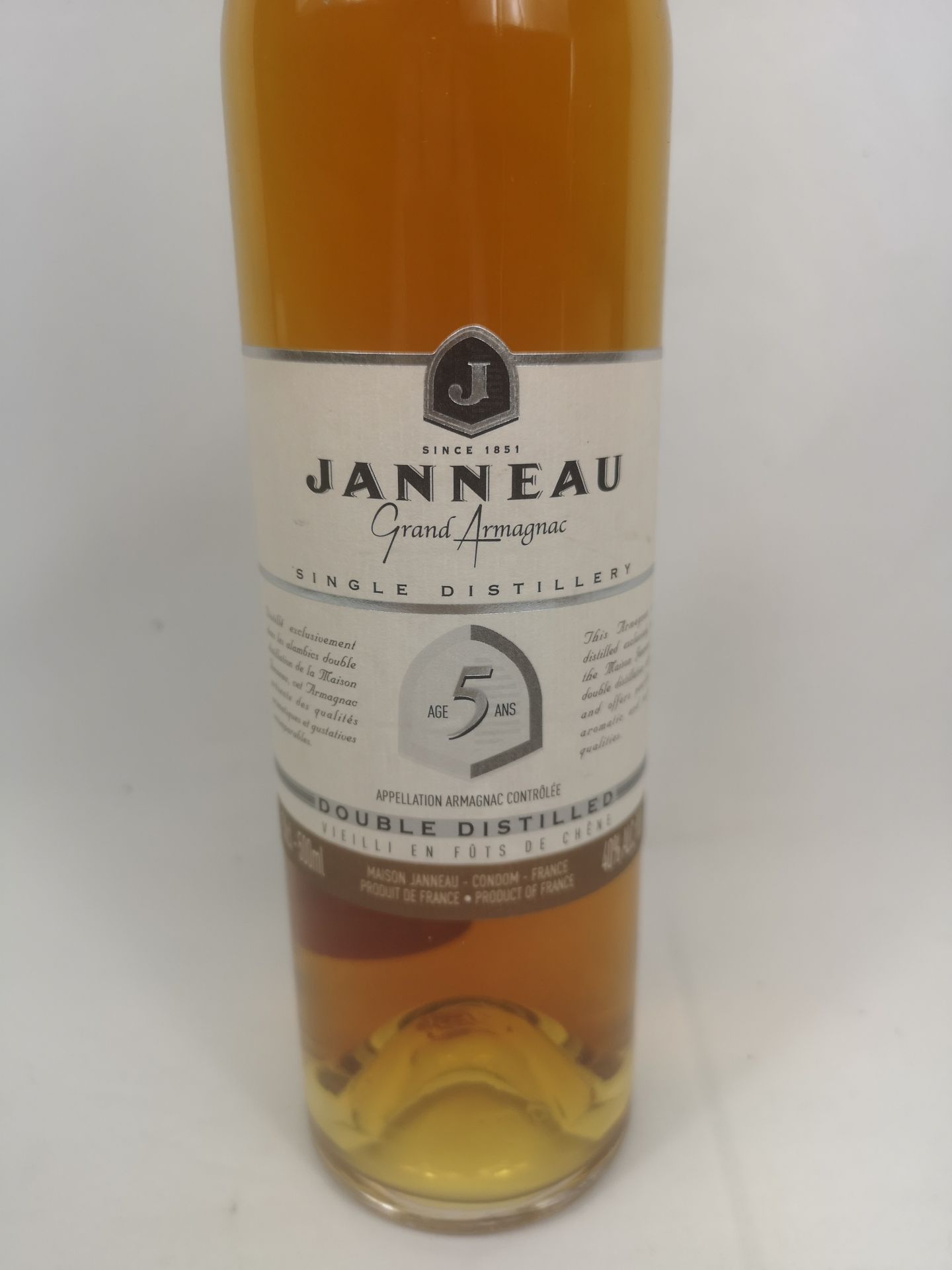Two bottles of Janneau Grand Armagnac - Image 3 of 5