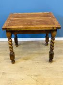 Oak extendable table