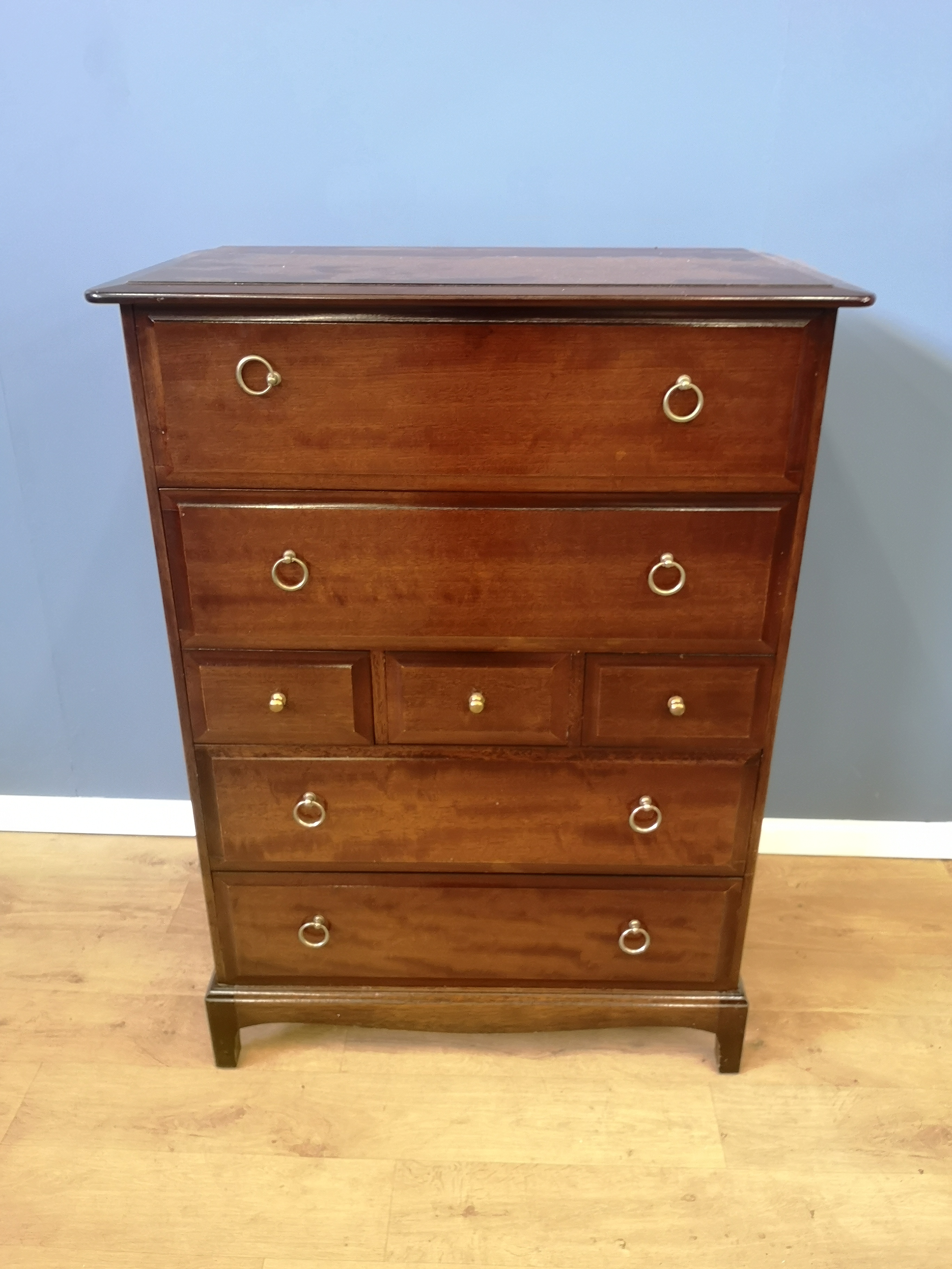 Stag chest of drawers