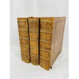 The Holy Bible including the Old and New Testaments in three leather bound volumes, 1811 and 1812