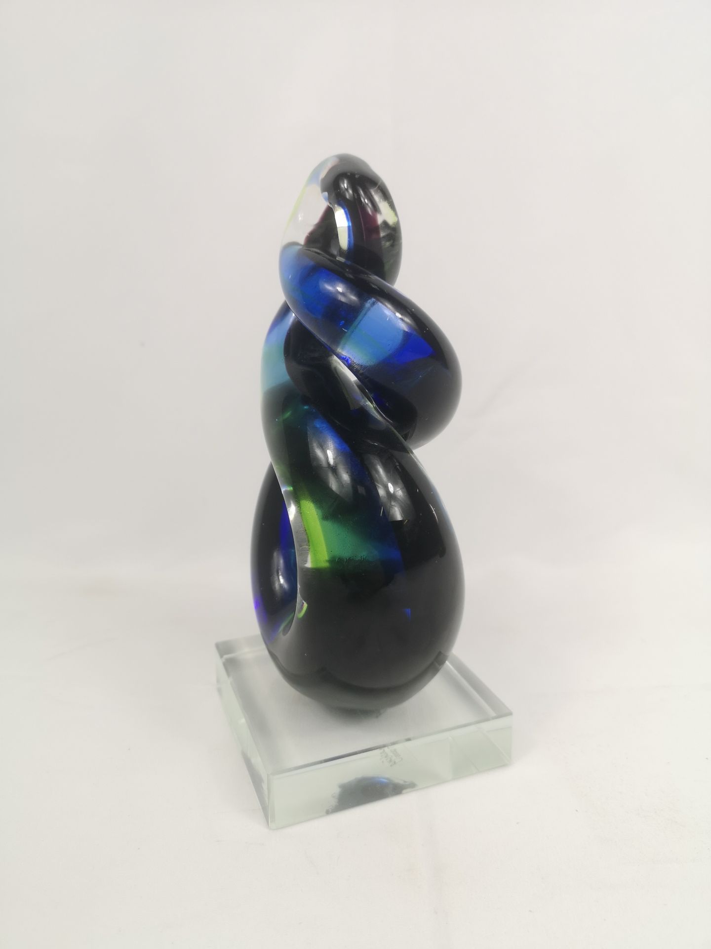 LSA glass bowl together with an art glass sculpture - Image 3 of 6