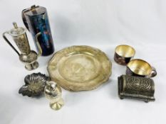 Quantity of silver plate