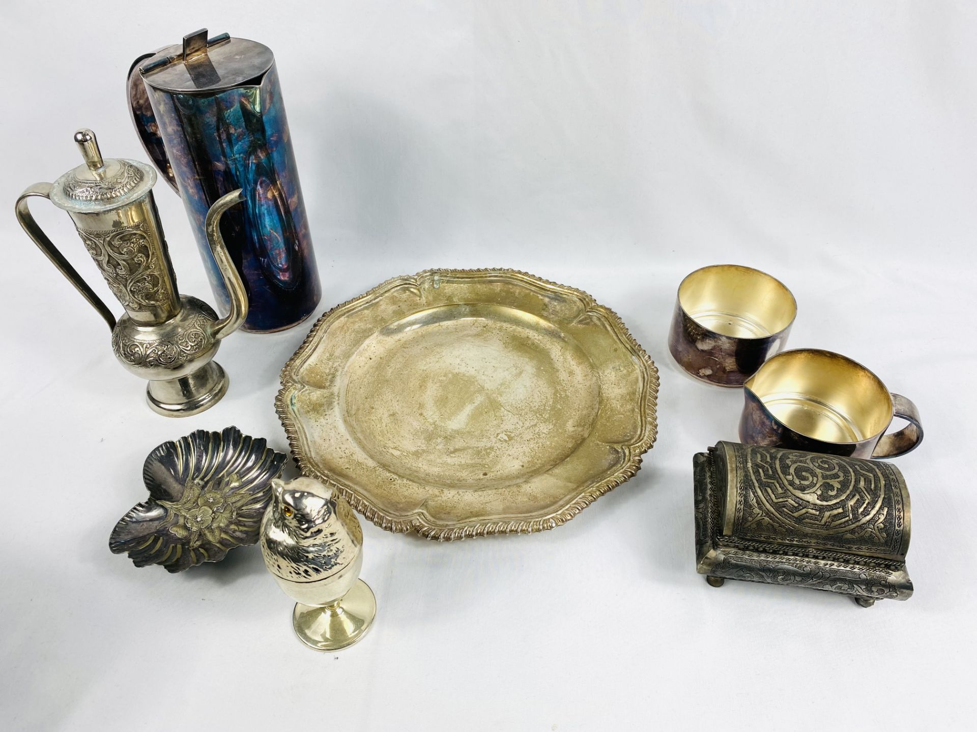 Quantity of silver plate