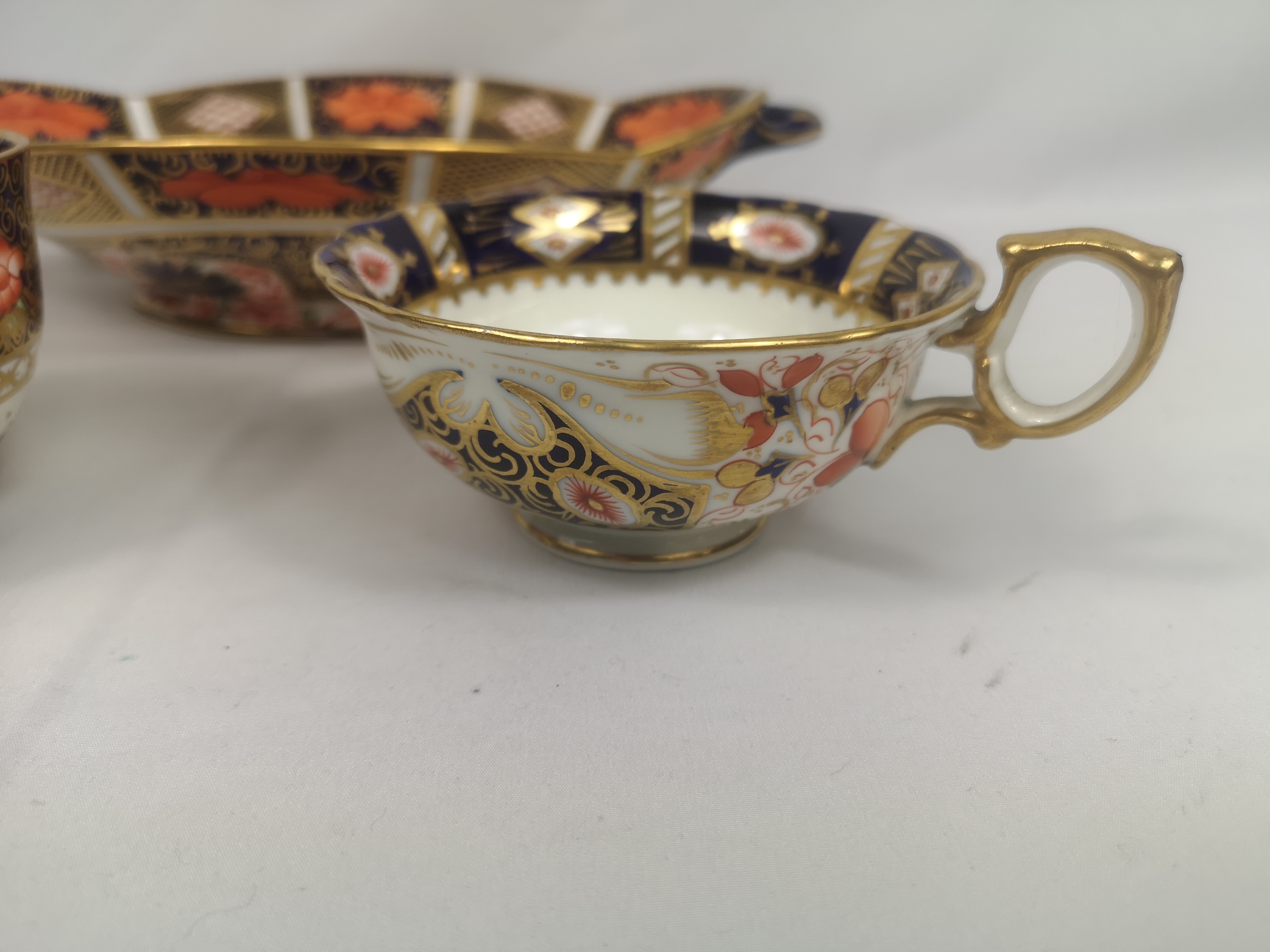 Royal Crown Derby dish, tea cup and sugar bowl - Image 3 of 6