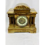 Onyx mantel clock