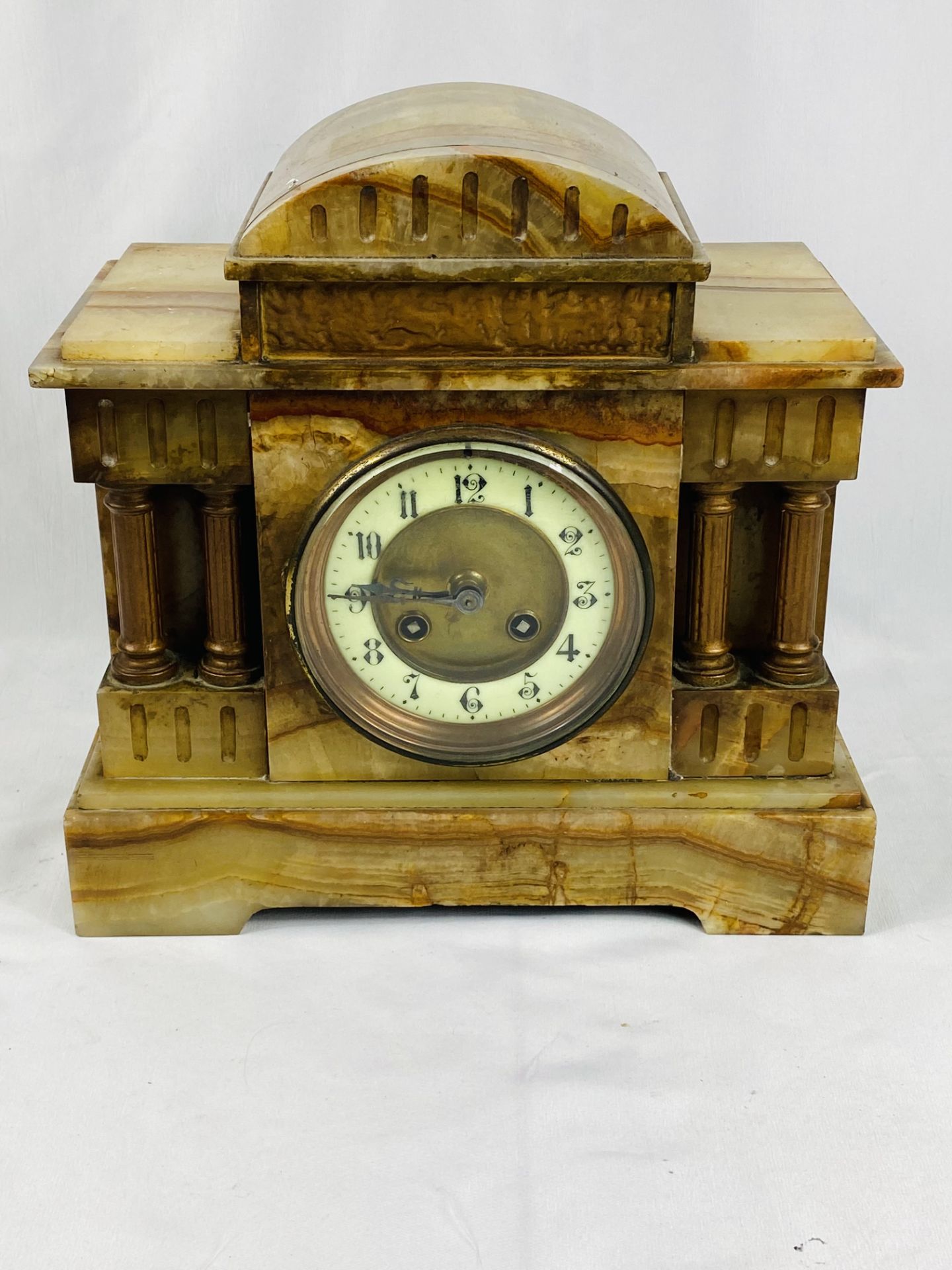 Onyx mantel clock