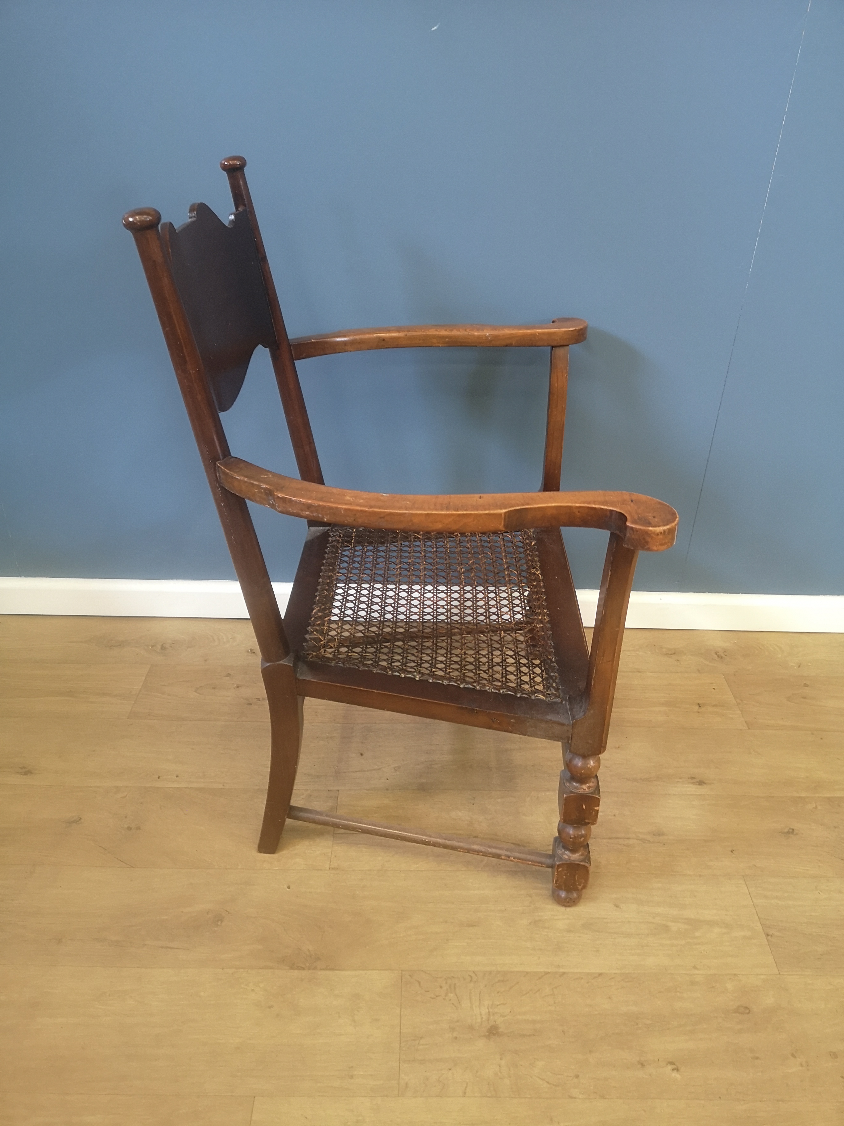 Mahogany open armchair - Image 4 of 5