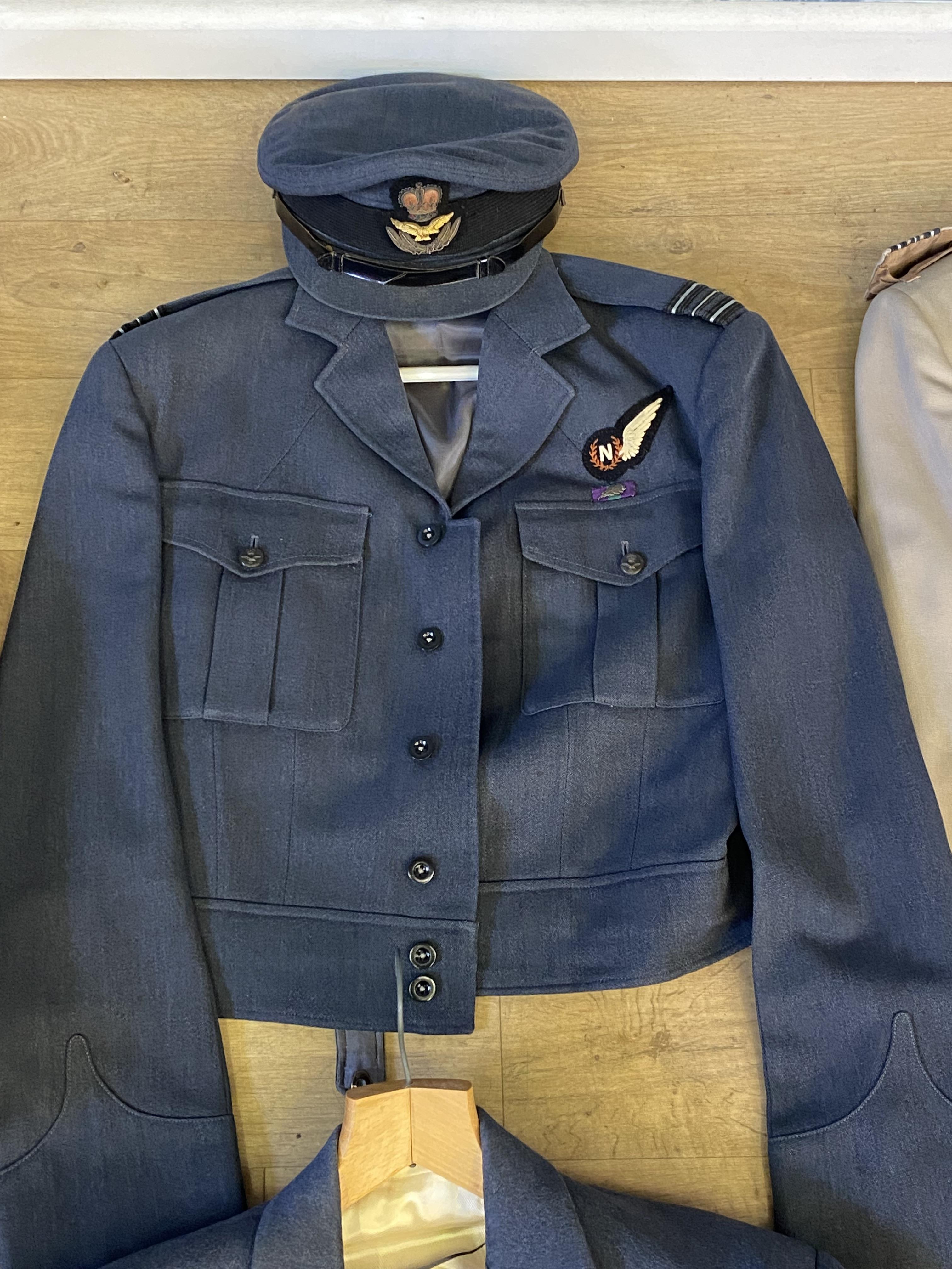 Collection of RAF and military uniforms, including one Cap - Image 3 of 8