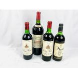 Magnum of Georges de Latour Cabernet Sauvignon together with three bottles of wine