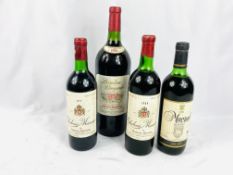 Magnum of Georges de Latour Cabernet Sauvignon together with three bottles of wine