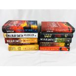 Ten Wilbur Smith first edition hardback books