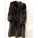 Full length fur coat