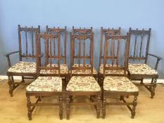 Set of eight Ercol dining chairs