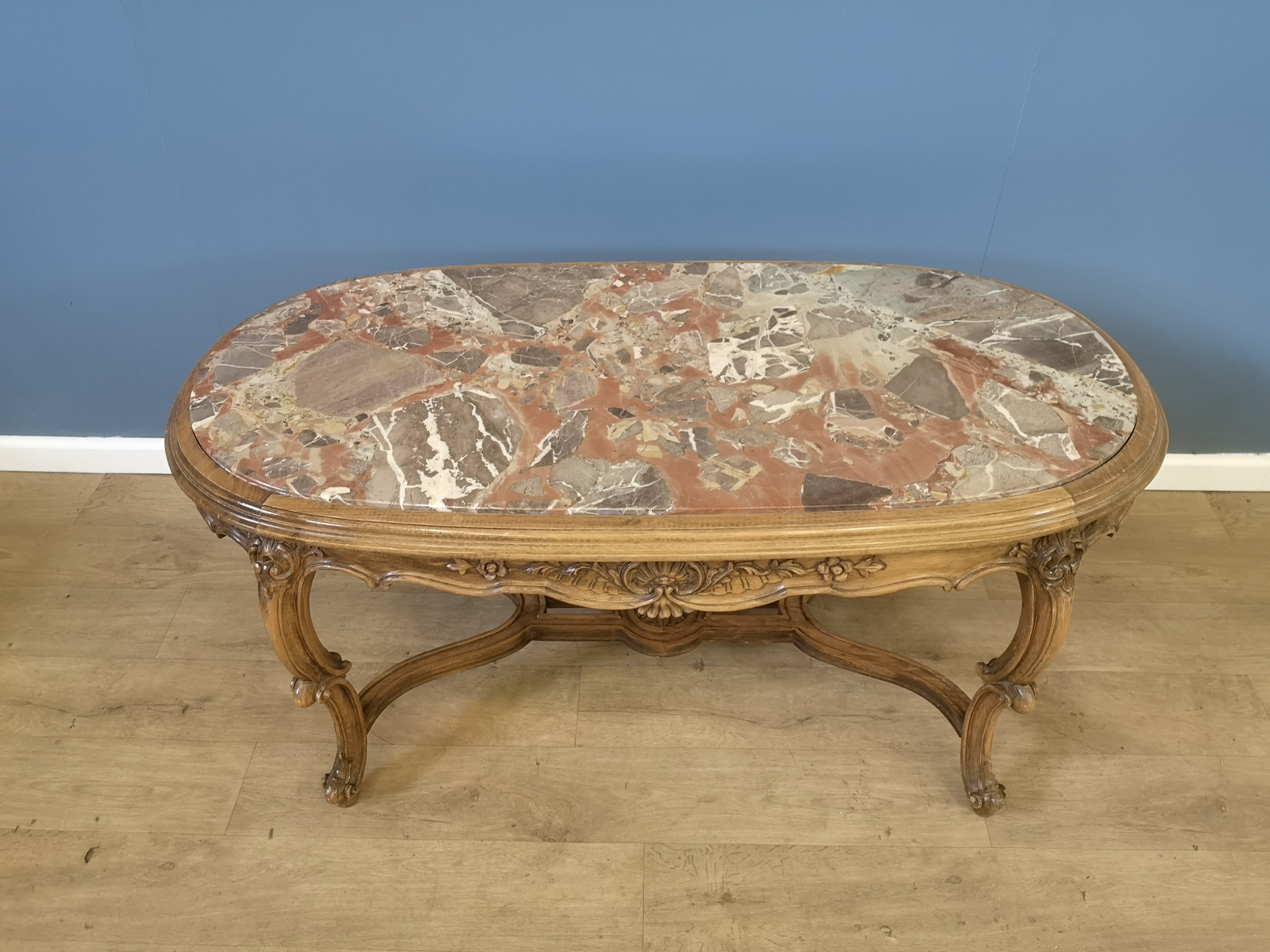 Marble topped coffee table - Image 2 of 6