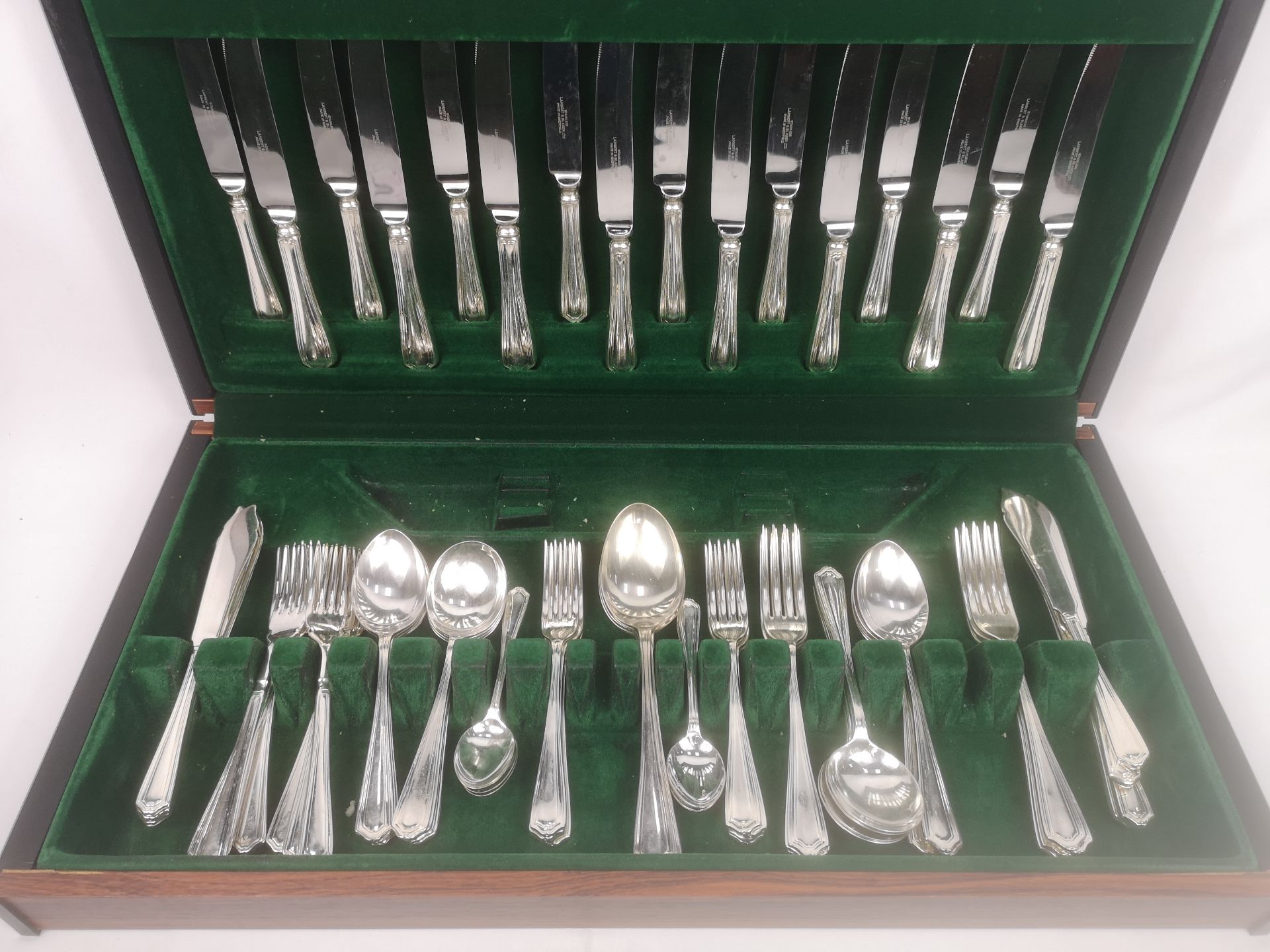 Eight place canteen of silver plate cutlery - Image 3 of 6
