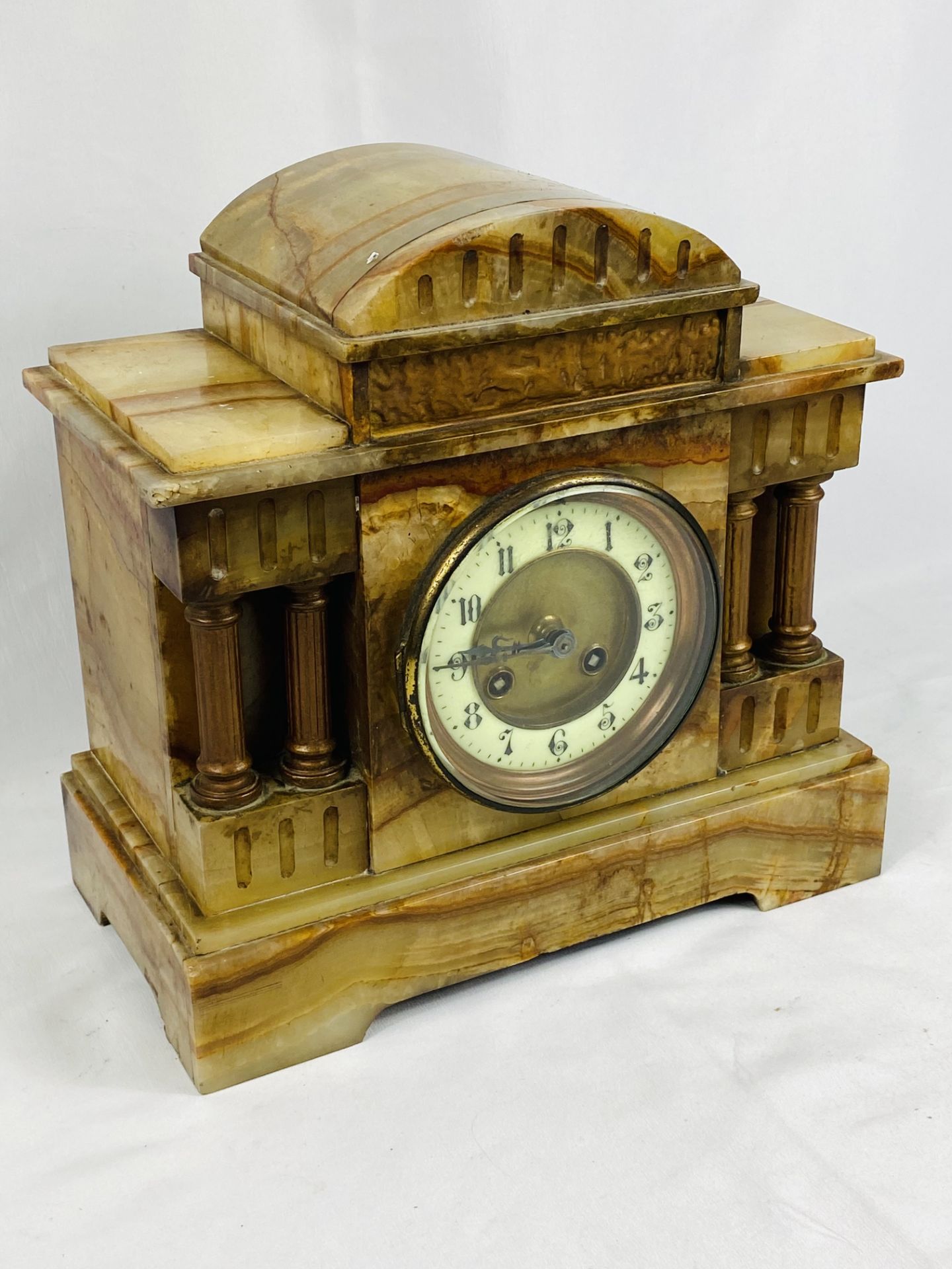 Onyx mantel clock - Image 2 of 4