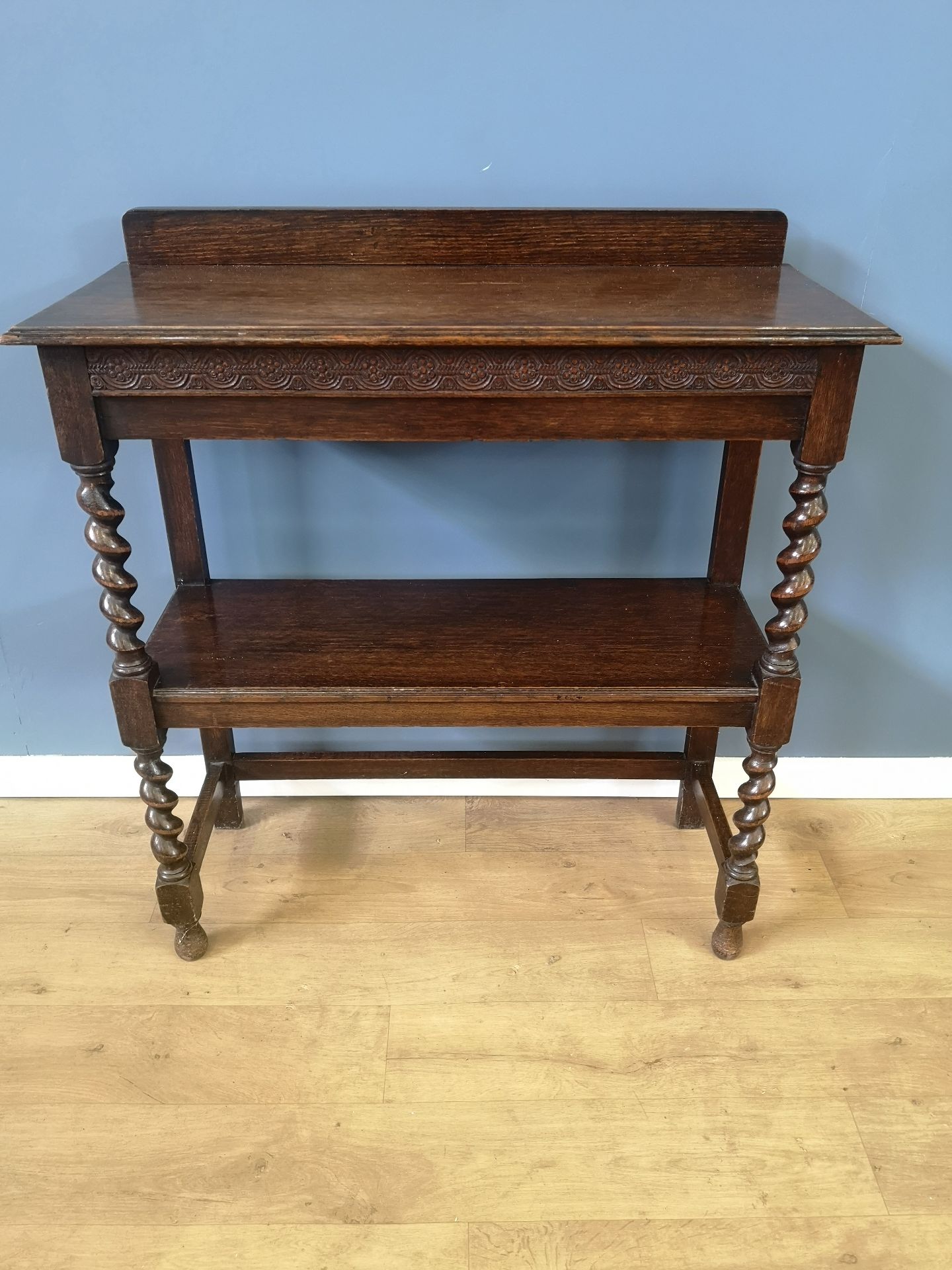 Oak display table by Onghurst and Skinner Ltd,